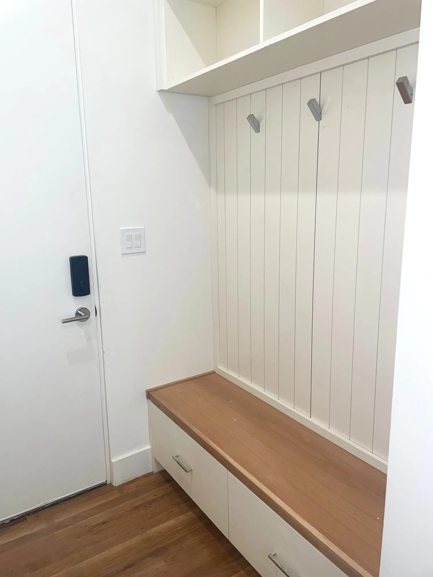Mud room off garage