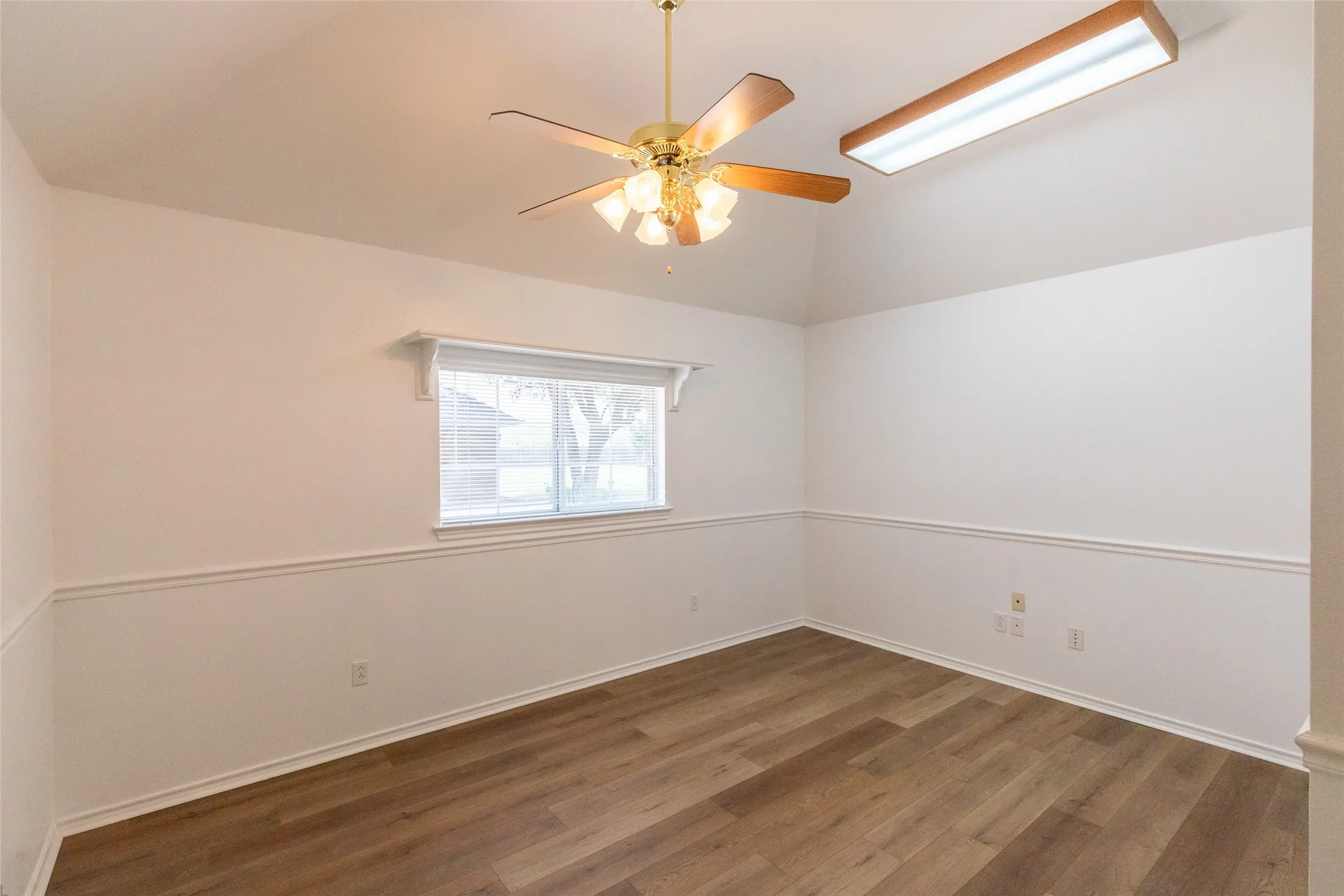 Guest quarters bedroom. Window looks to back yard.