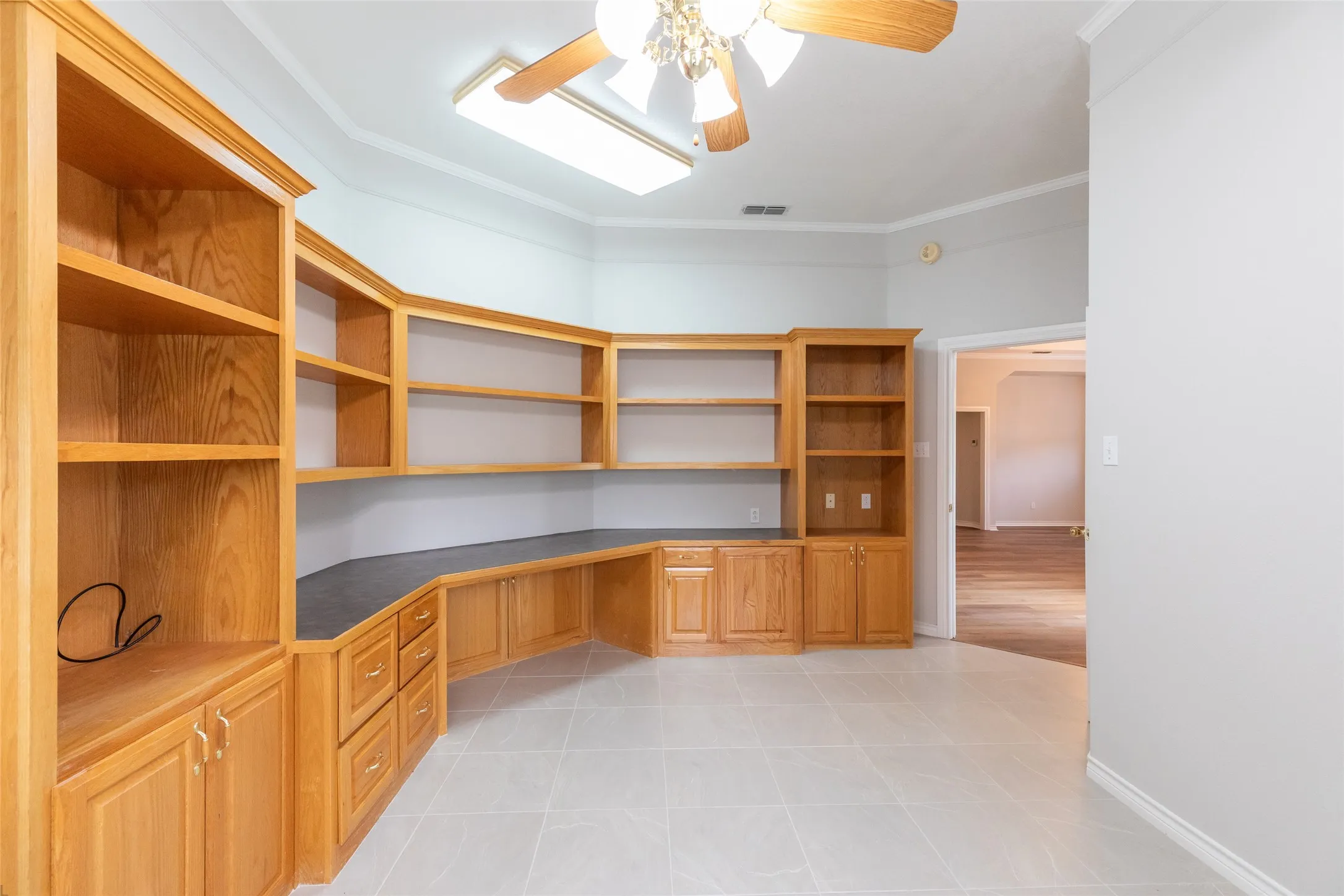 Another view of office. There is a large closet as well.