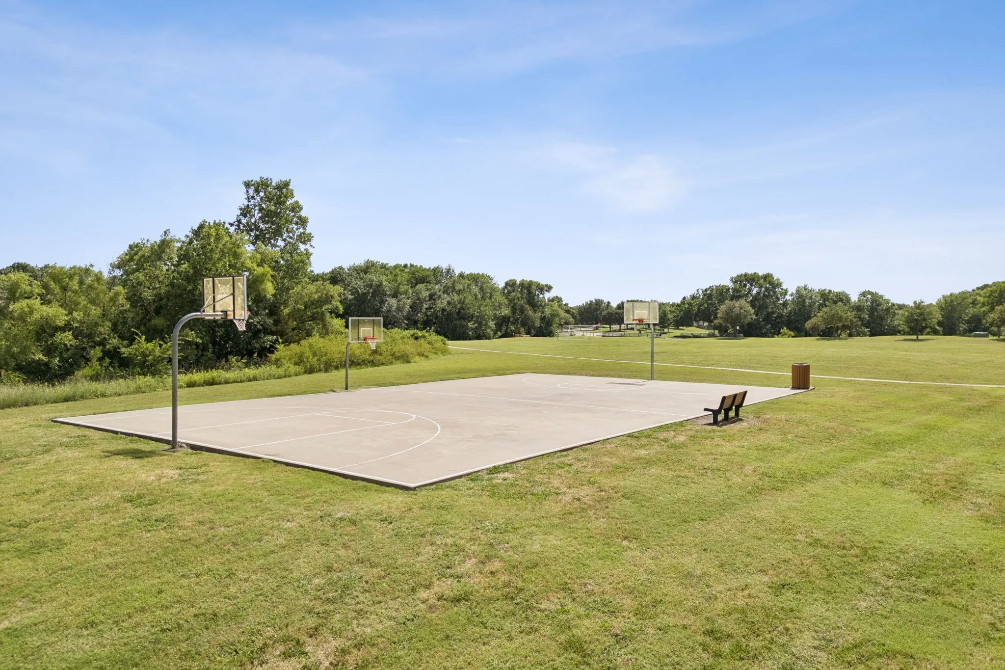 The community has fantastic green spaces and walking trails.