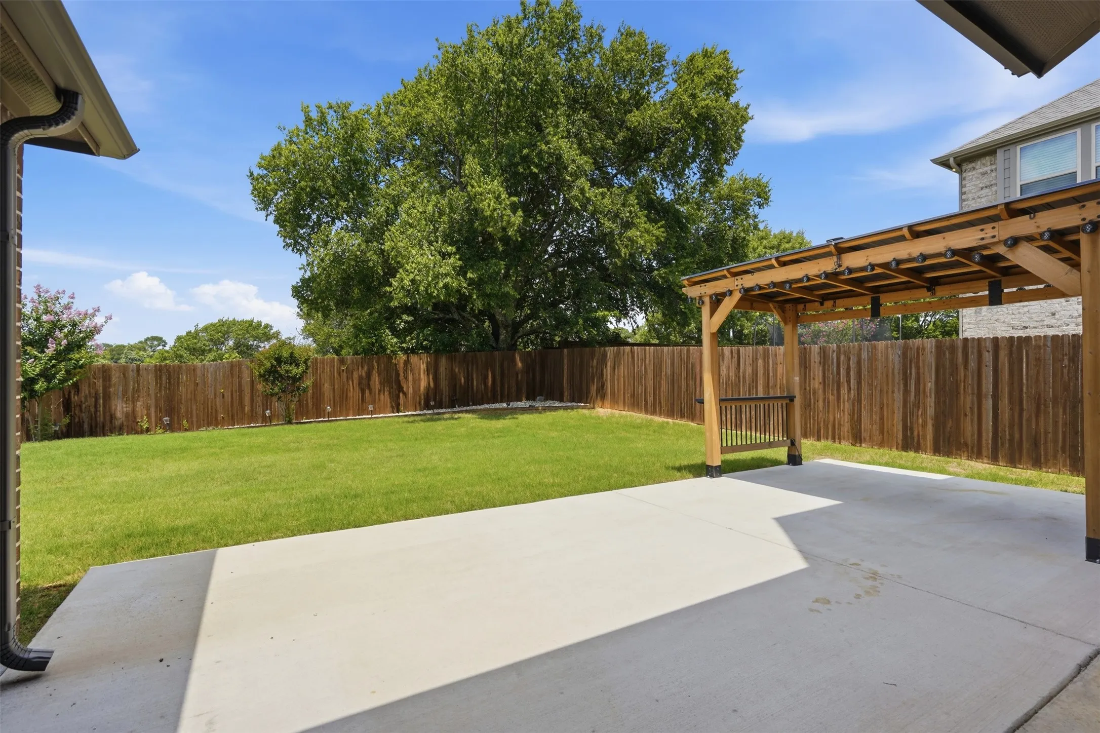 New Concrete Poured AND Pergola
