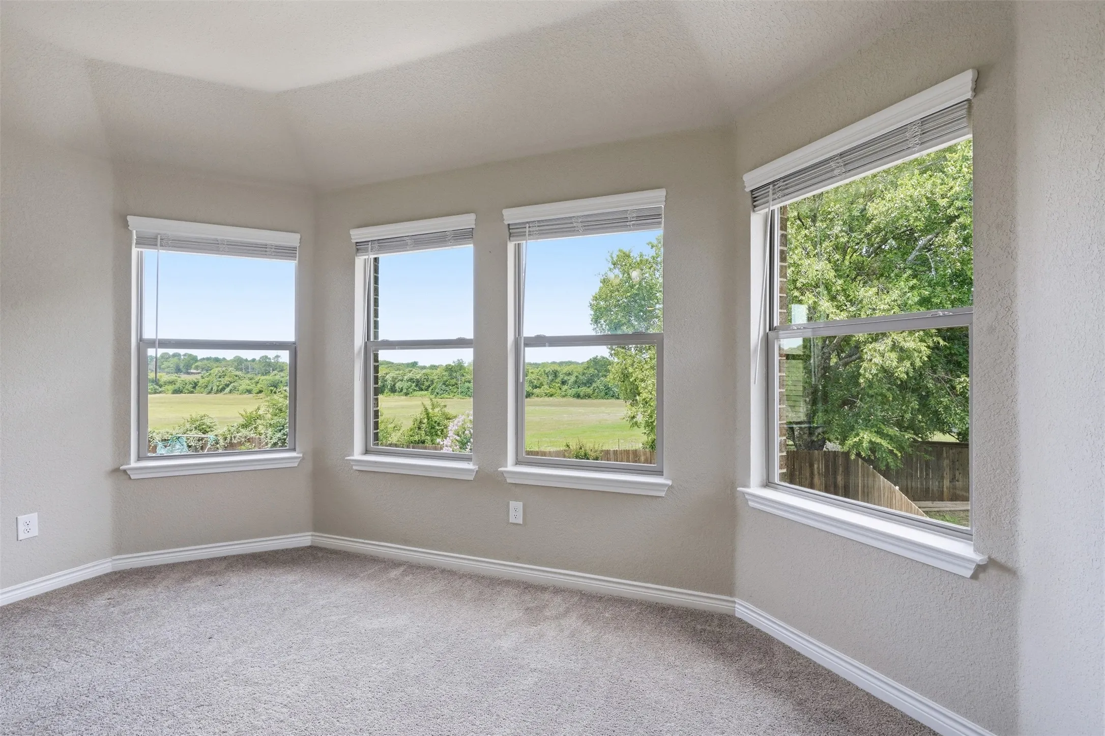 Look at that view from the upstairs bedroom! Privacy!