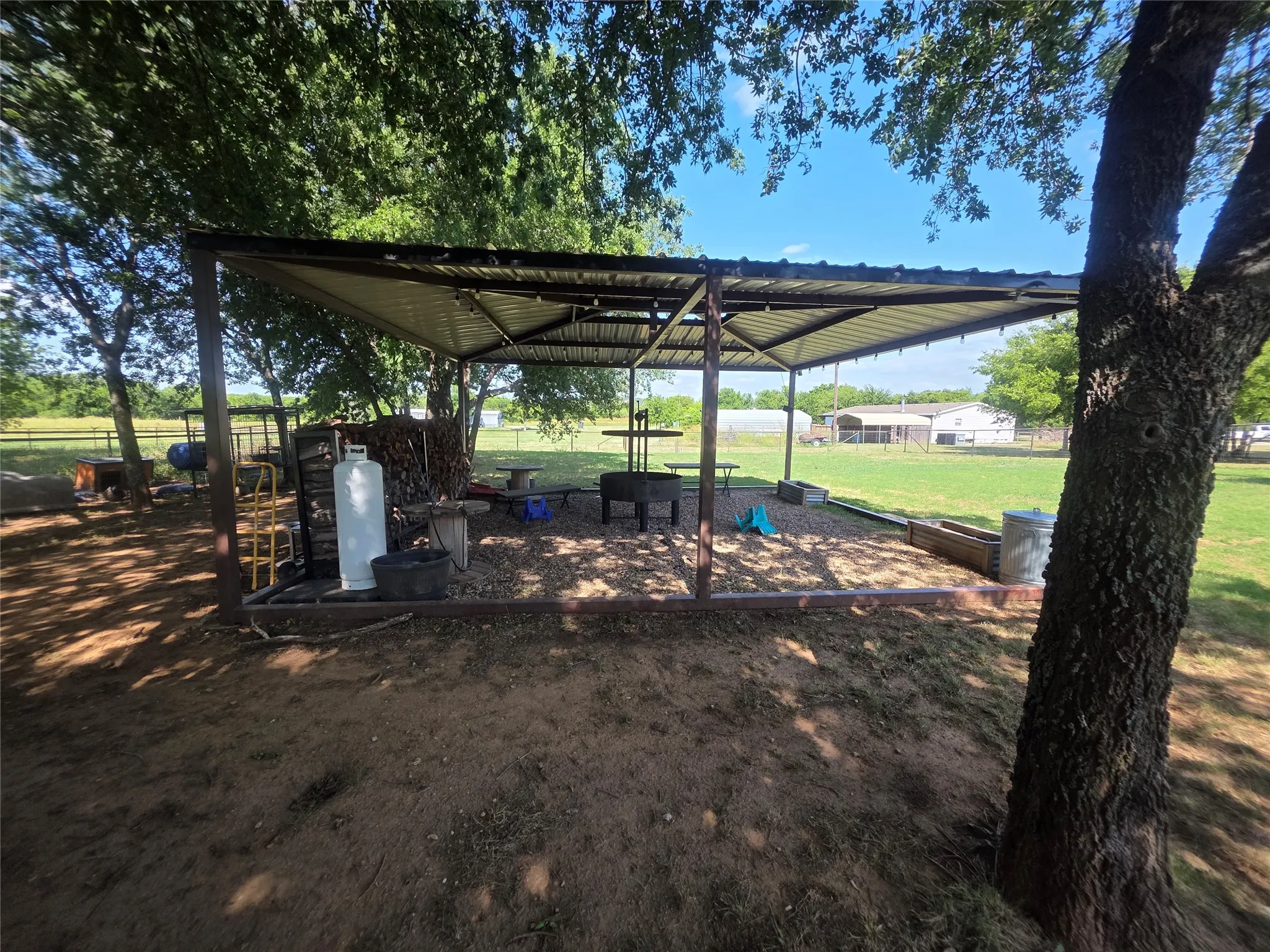 Detached covered patio