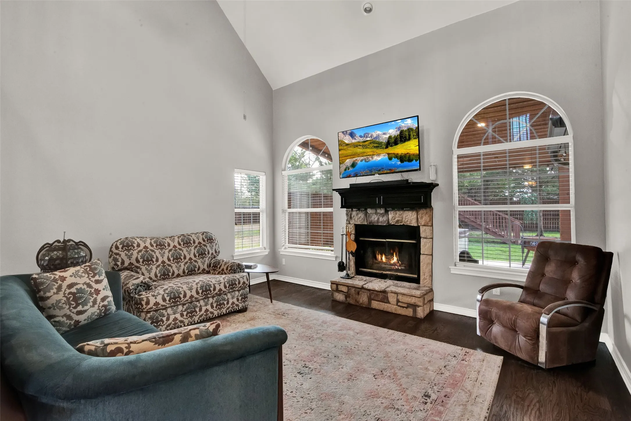 Large windows with space to gather the family
