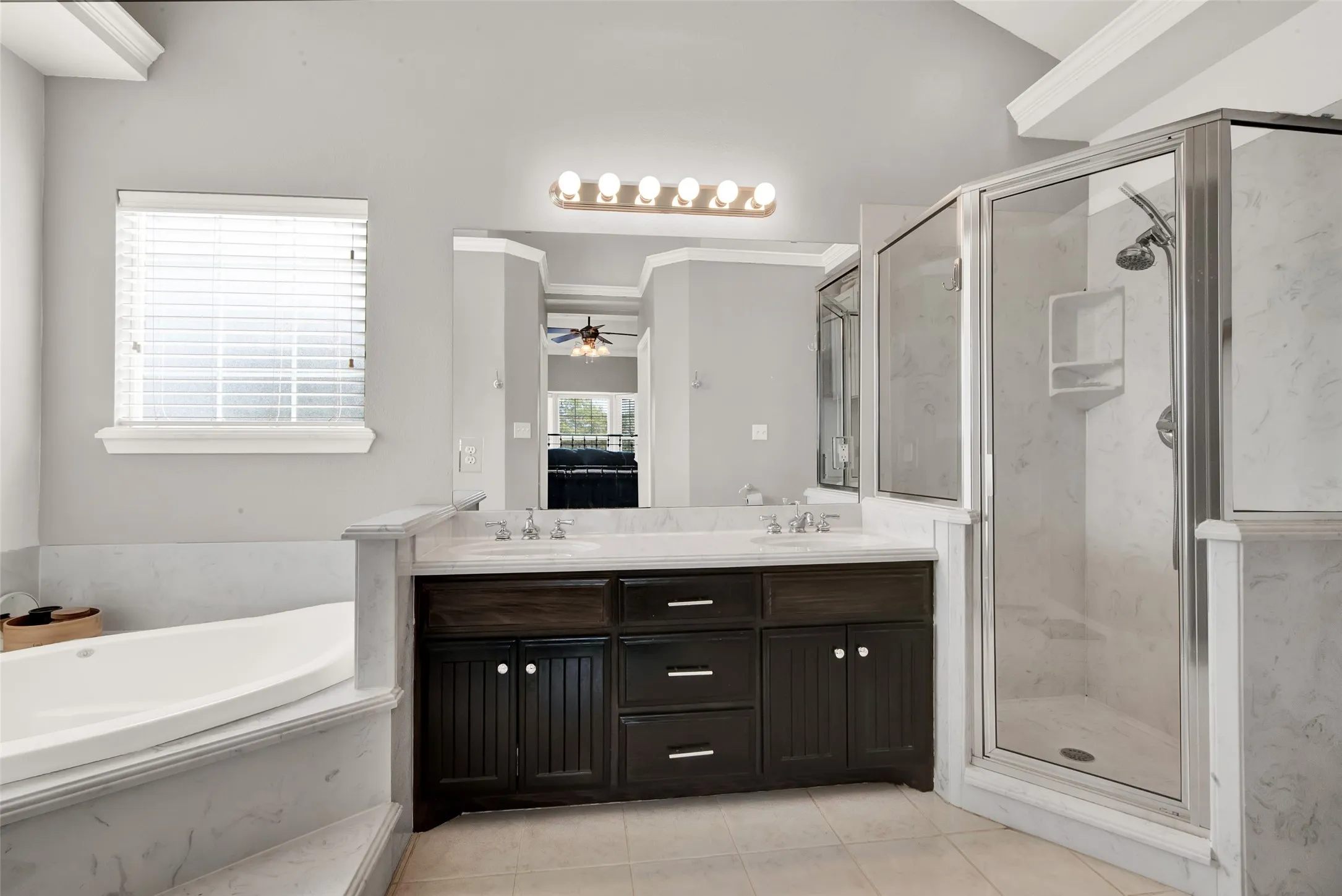 Double Vanities, separate shower