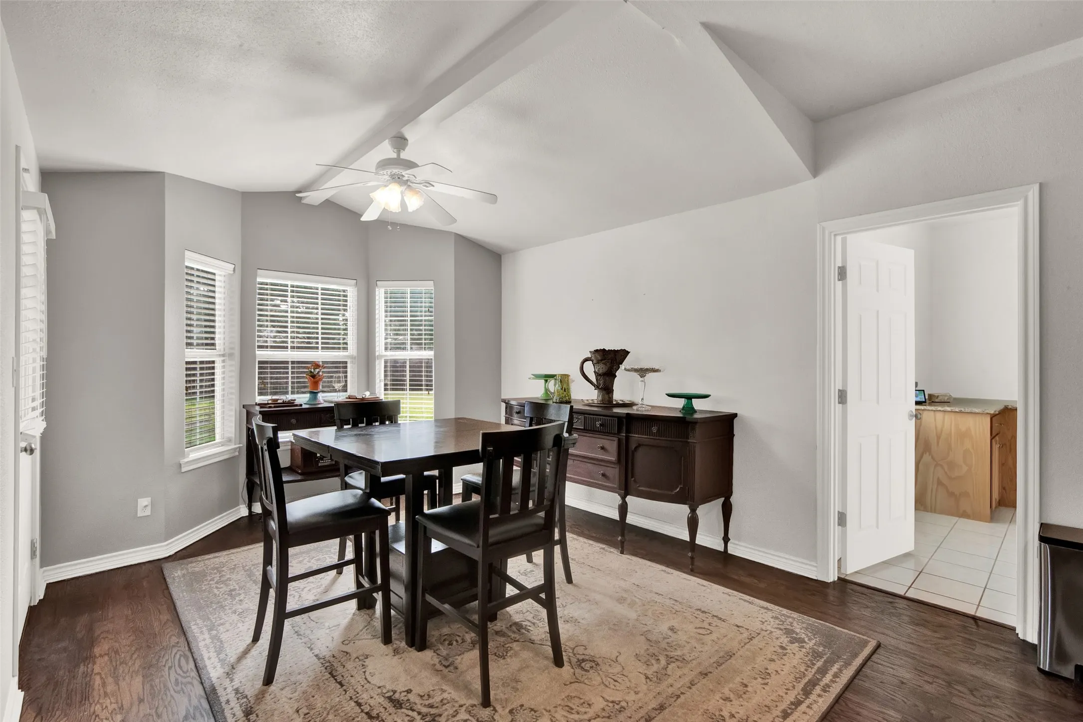 Breakfast area off the Kitchen
