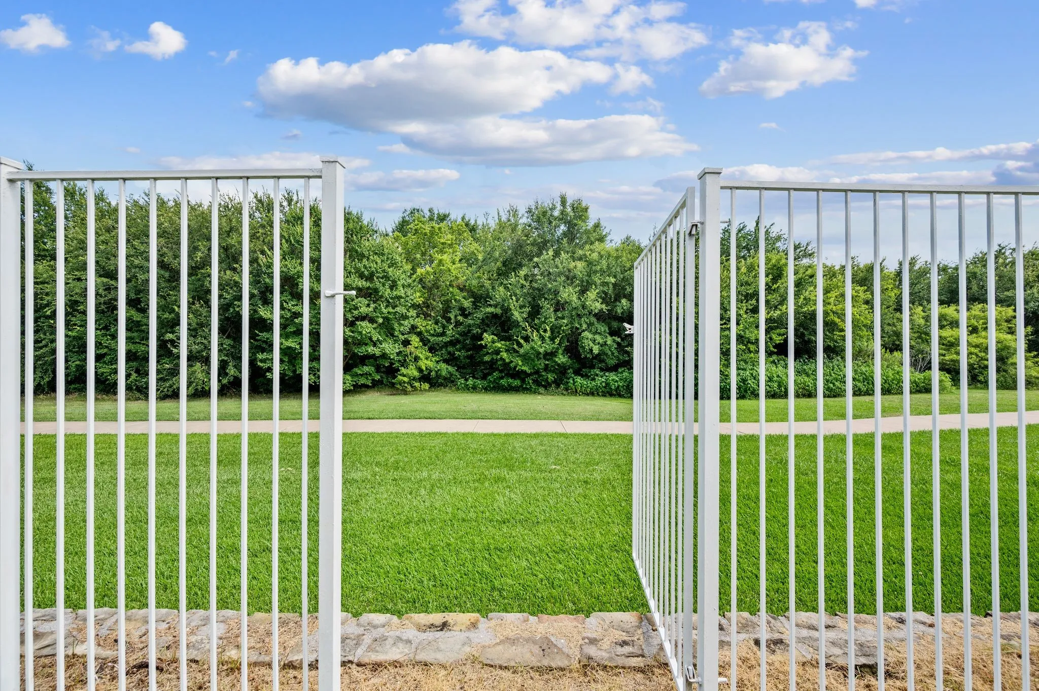 Gate to Walking Trail/Greenbelt