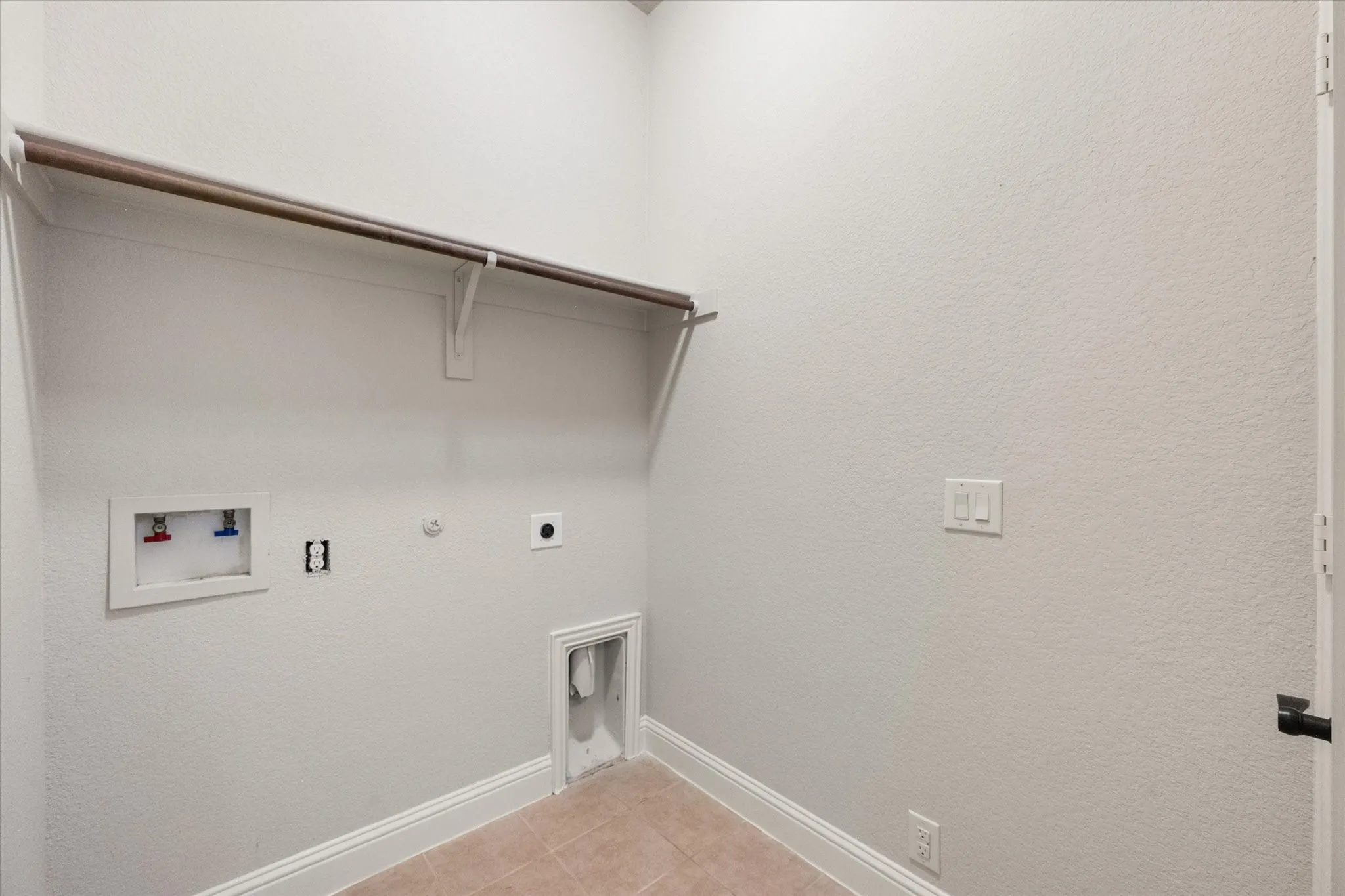 Dedicated utility space along with a storage closet space
