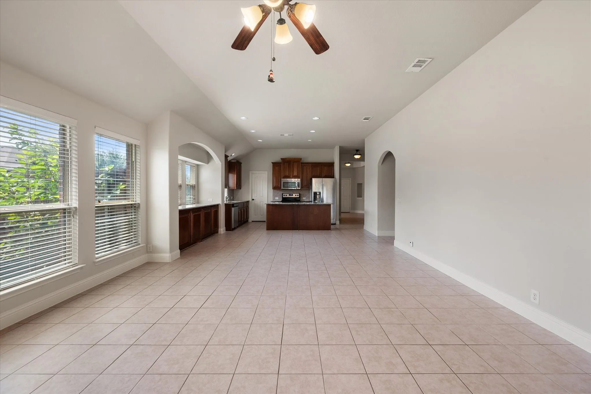 Open-concept living space