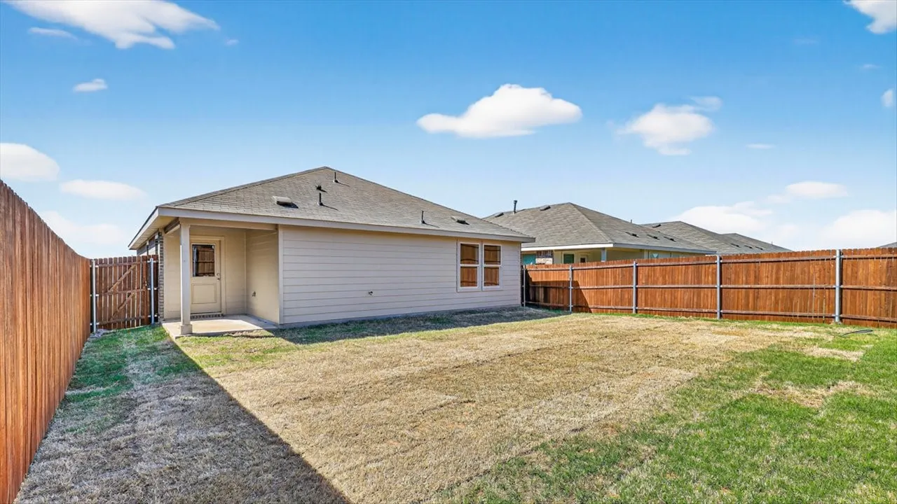 Backyard- All Home and community information, including pricing, included features, terms, availability and amenities, are subject to change at any time without notice or obligation. All Drawings, pictures, photographs, video, square footages, floor plans, elevations, features, colors and sizes are approximate for illustration purposes only and will vary from the homes as built.