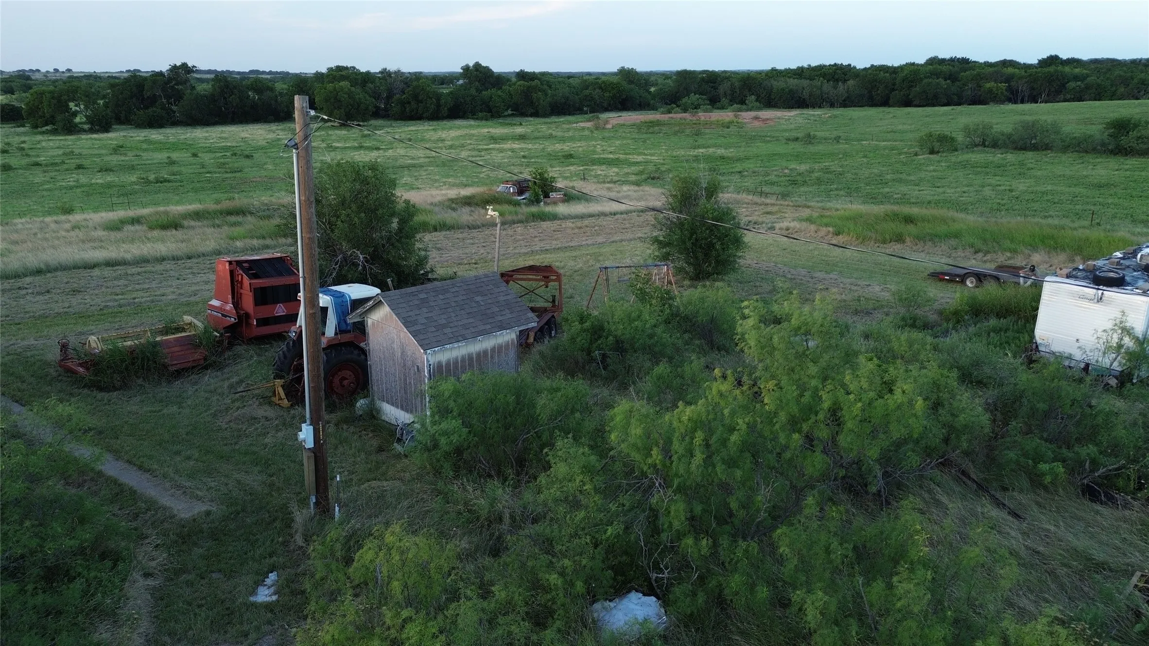 Electricity and strong water well already in place.