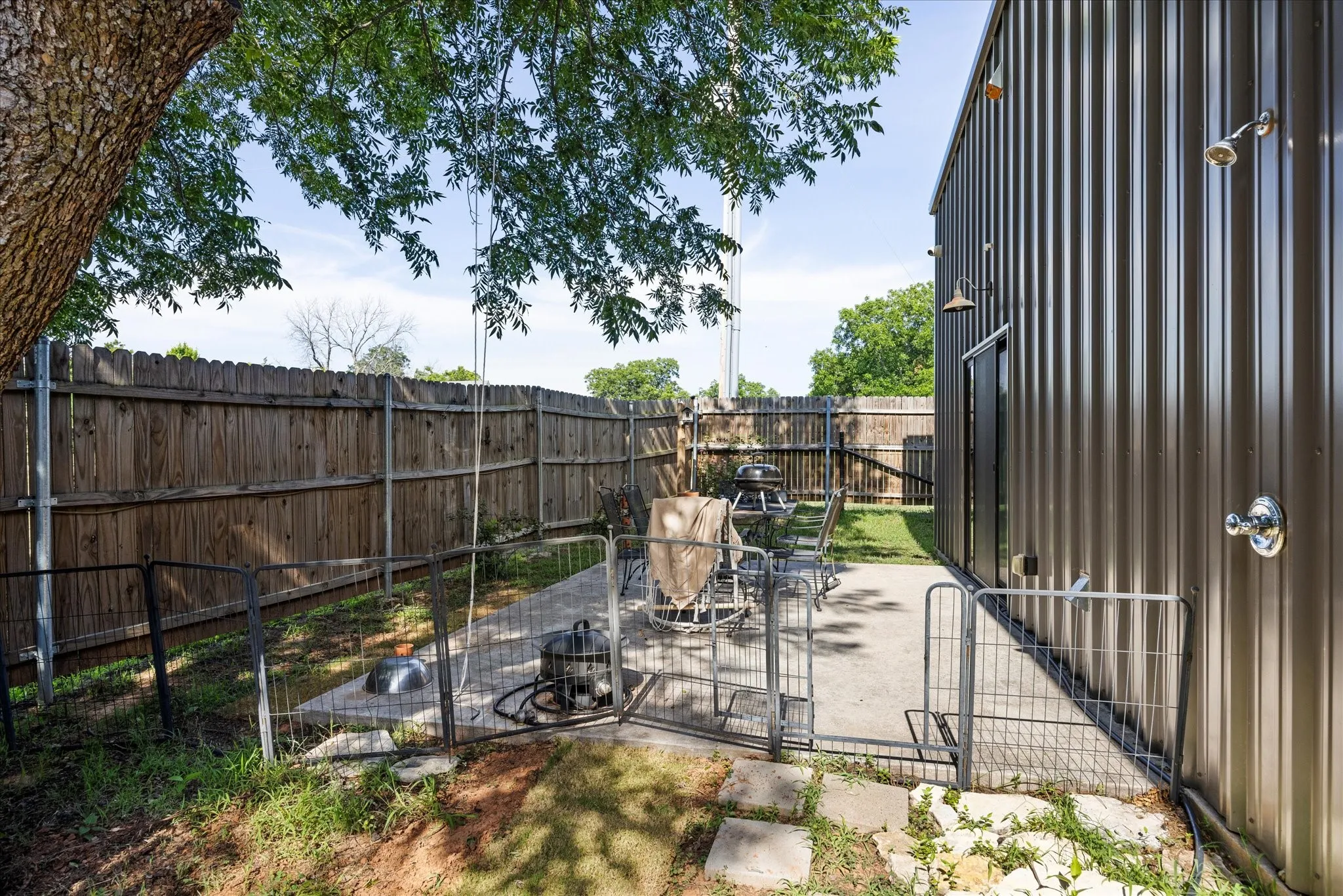 Back of apartment