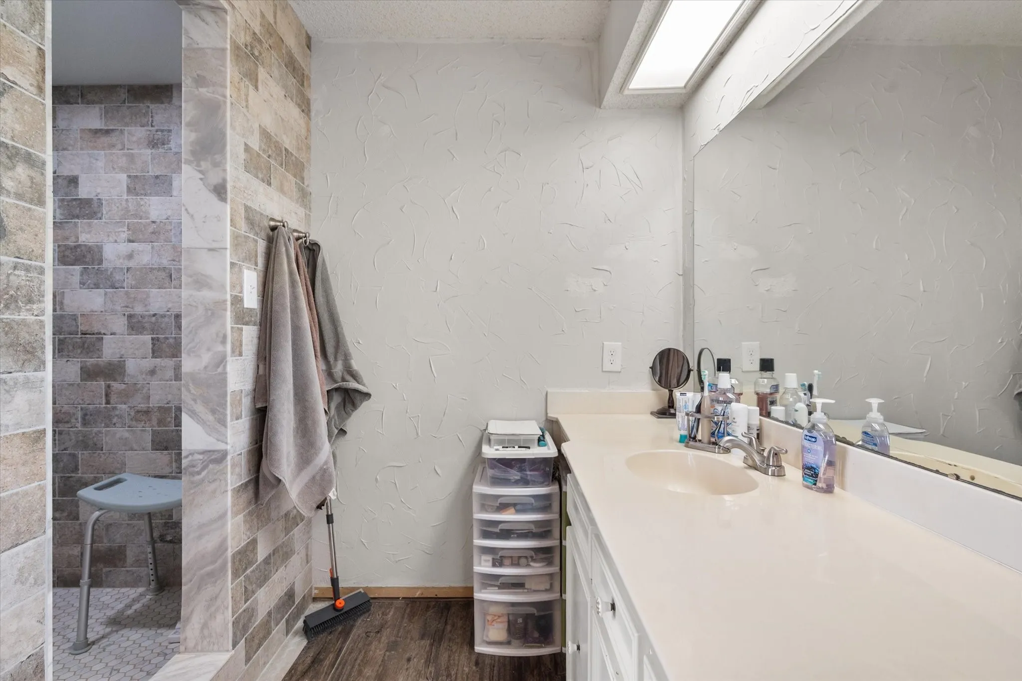 Plus an updated shower and soaking tub has been purchased.