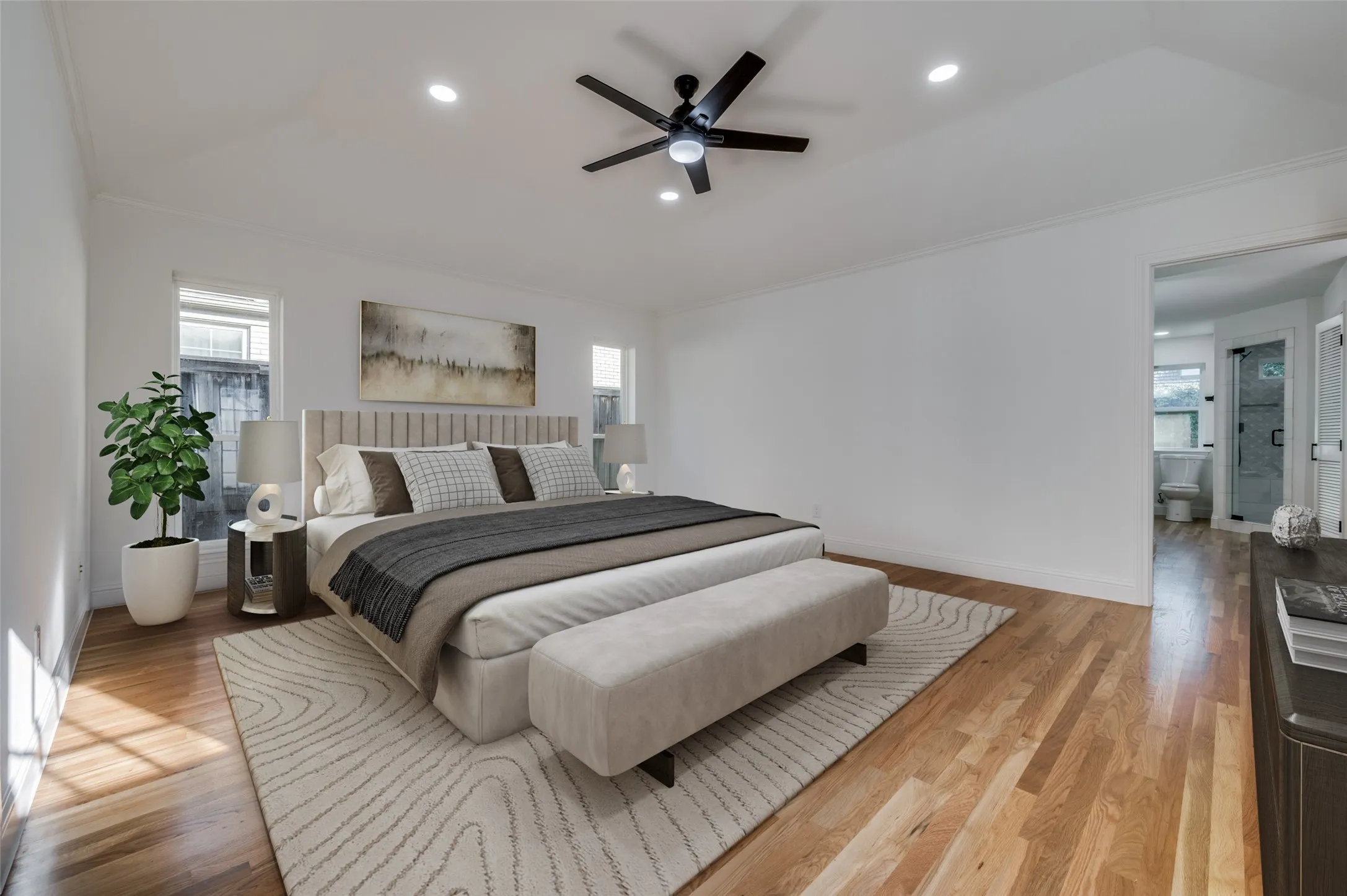 Primary bedroom (virtually staged)
