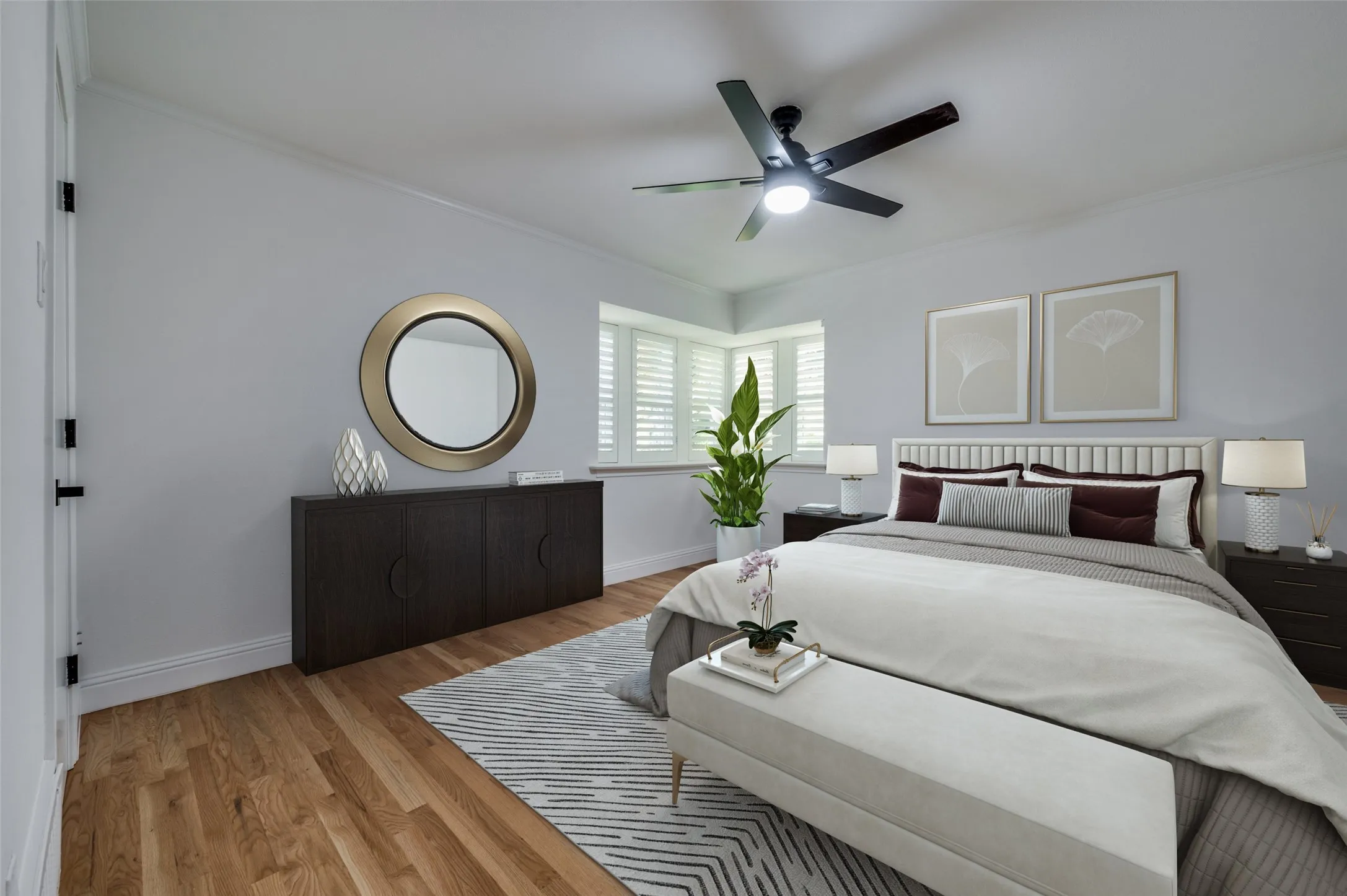 Secondary bedroom (virtually staged)