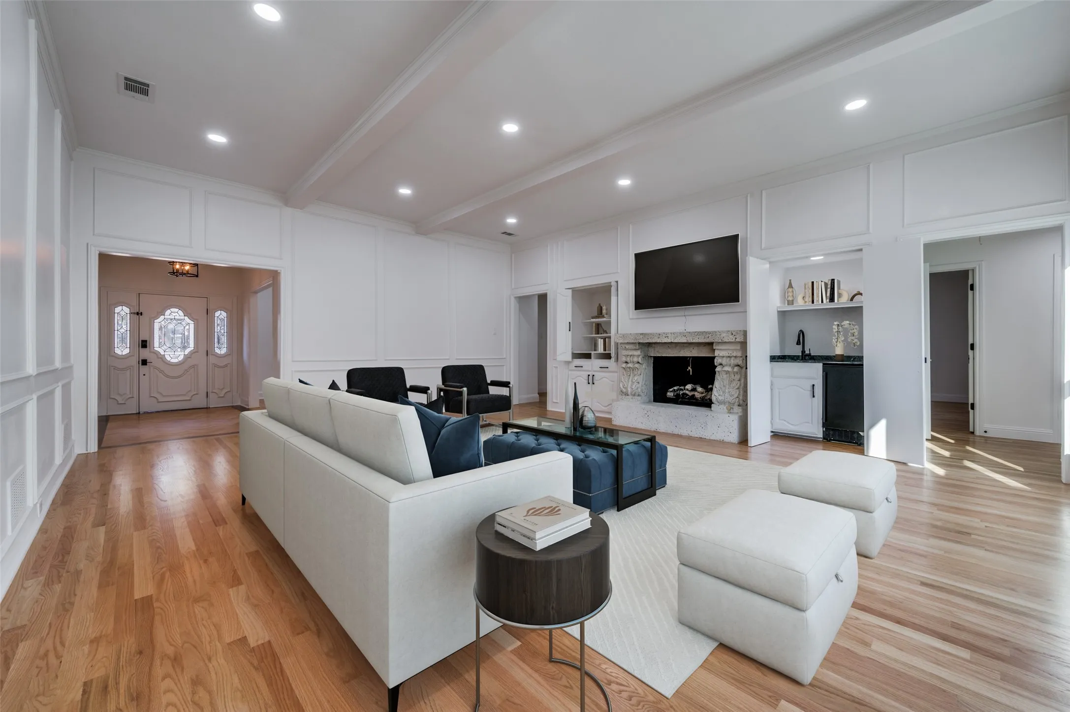 Family room (virtually staged)