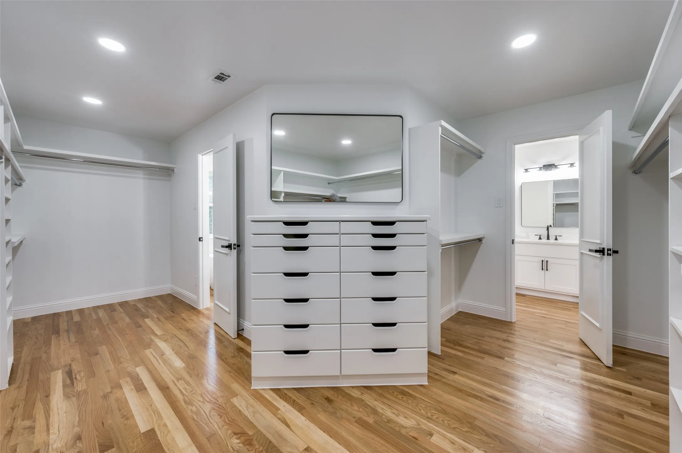 The primary suite's closet is absolutely immense.