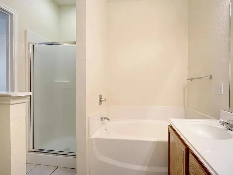 Primary Bathroom with separate tub/shower