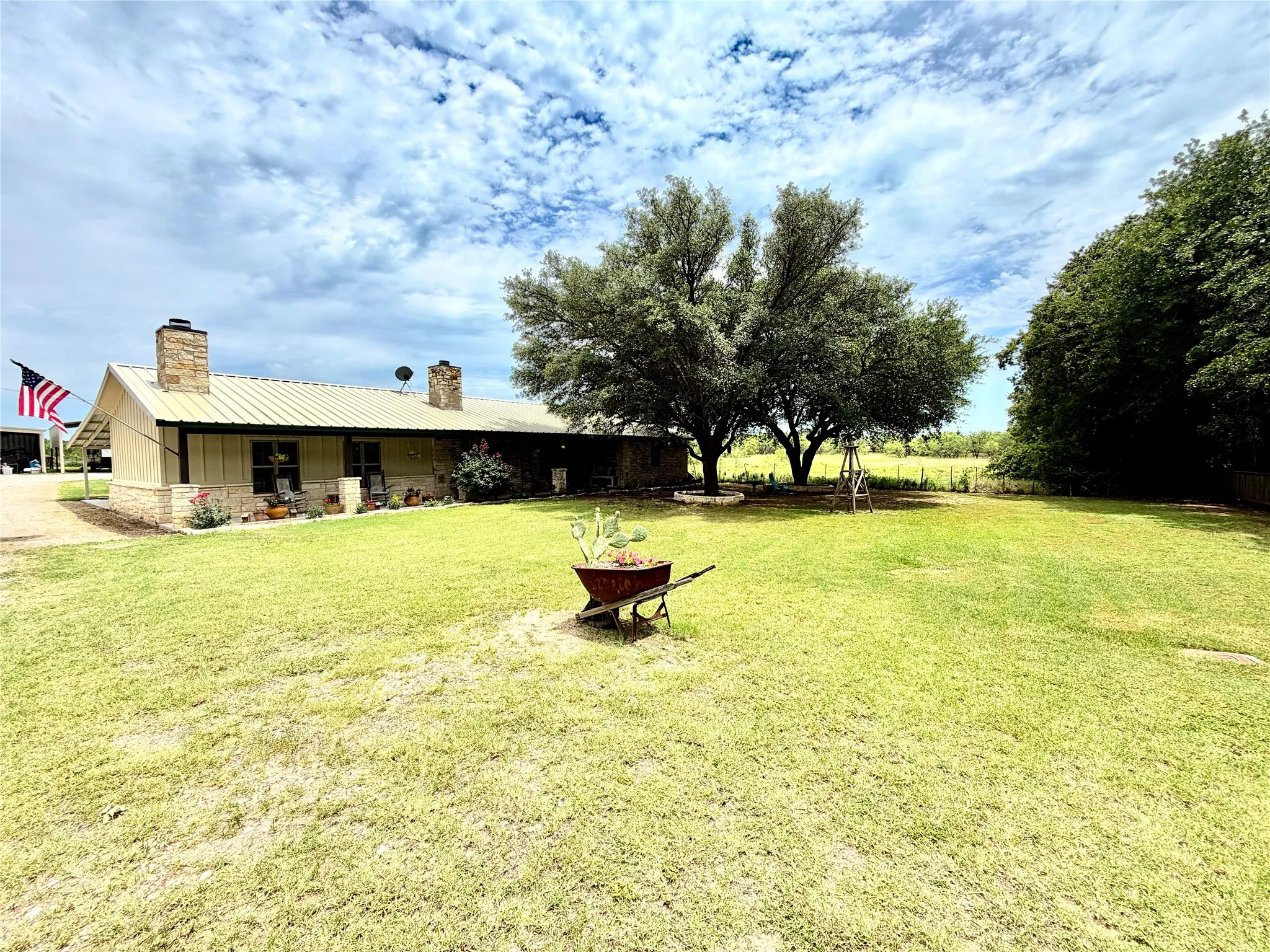 The front of the house