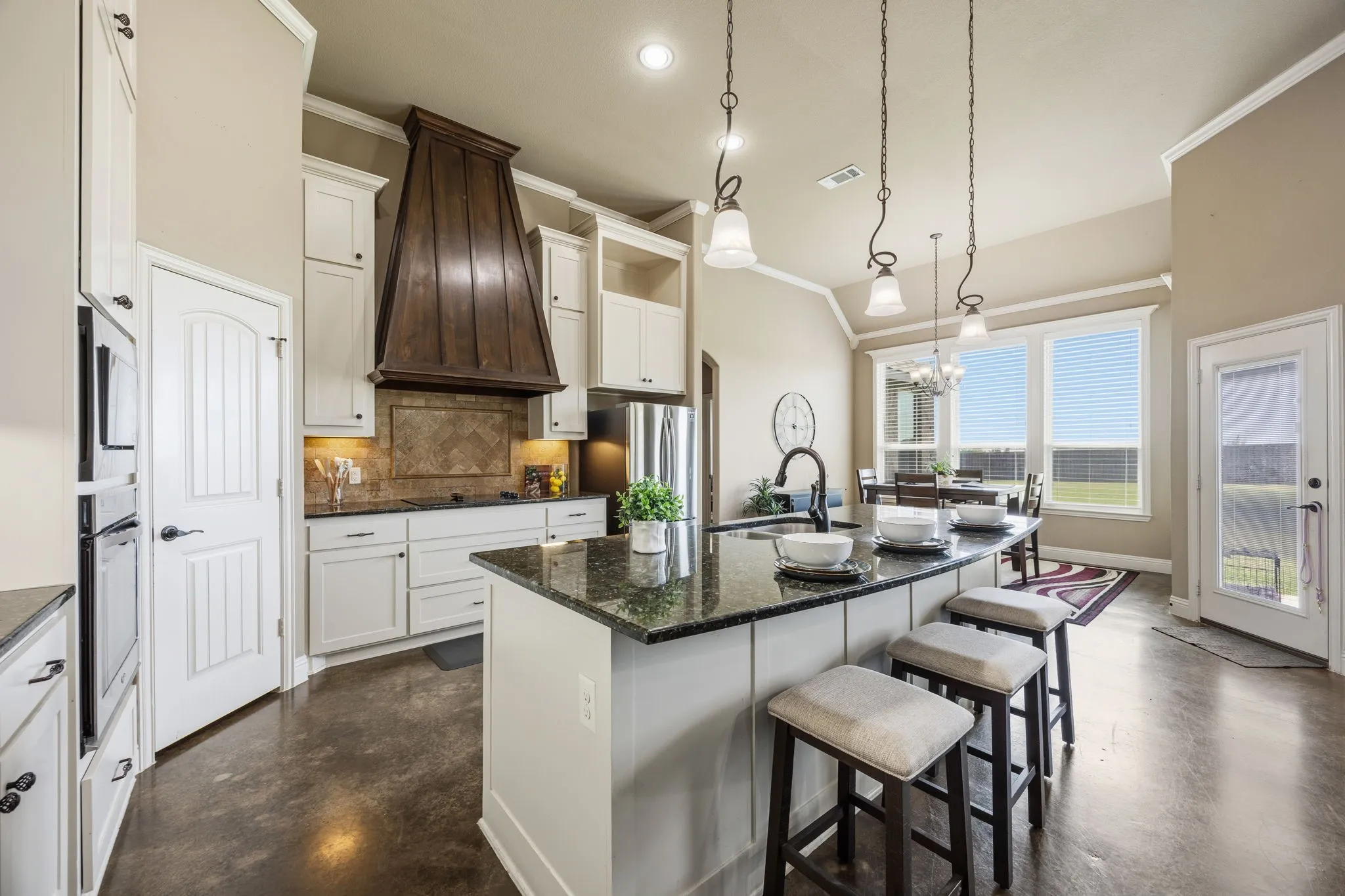 Well appointed kitchen. Plumbed for gas.