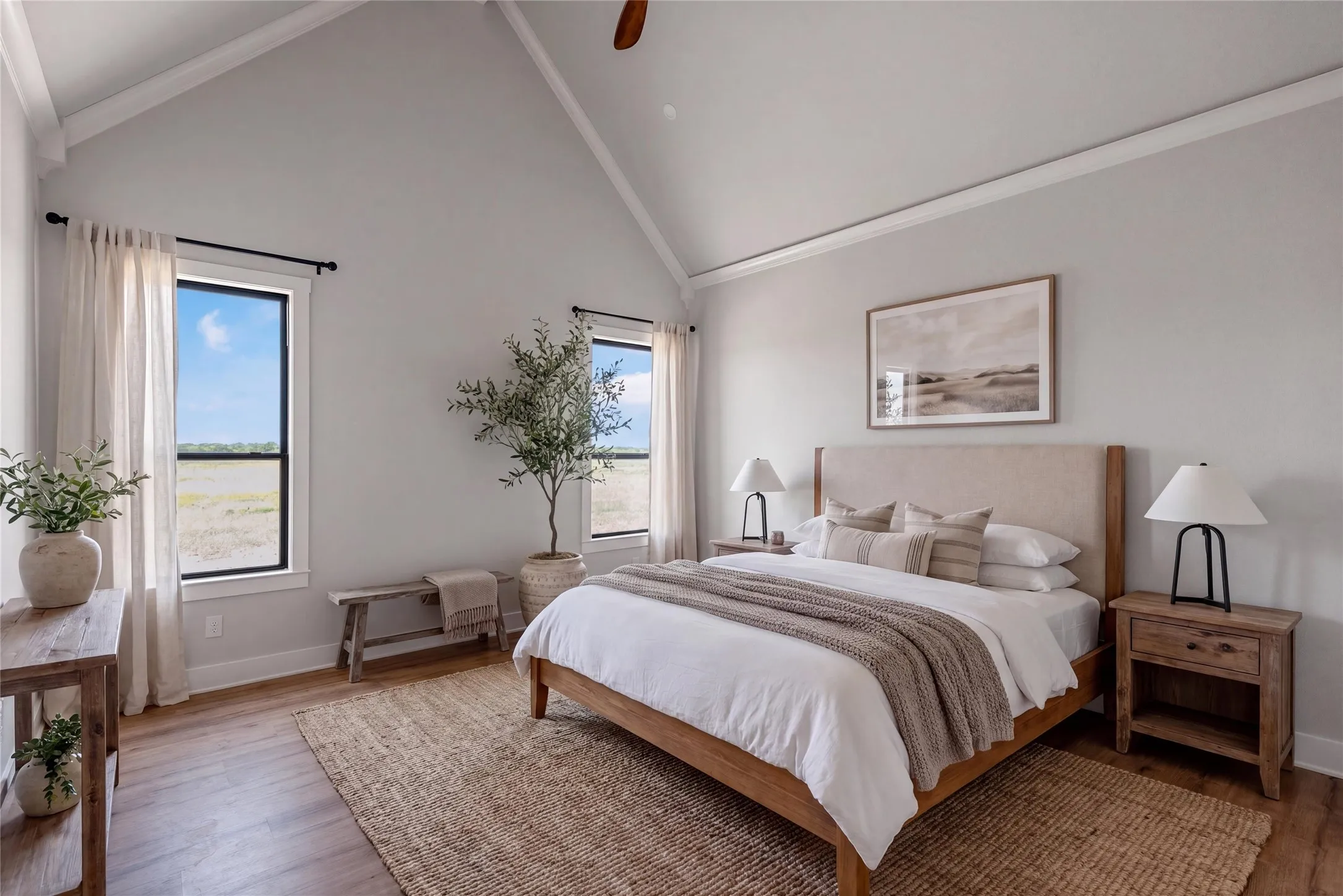 Staged Primary Bedroom