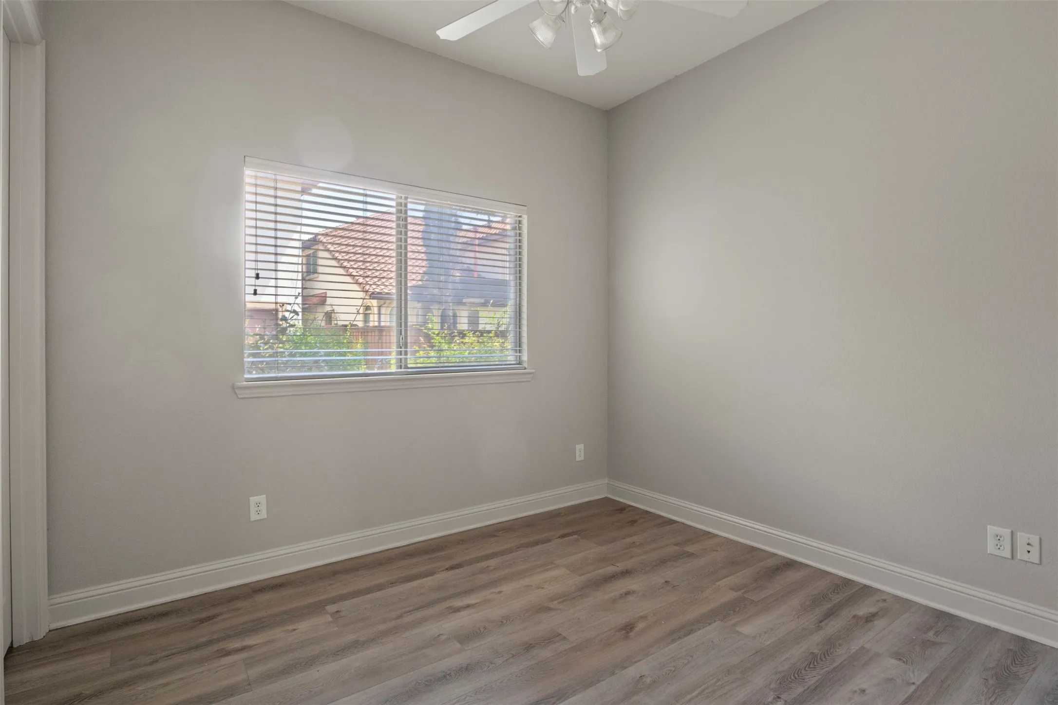 New wood floors.
