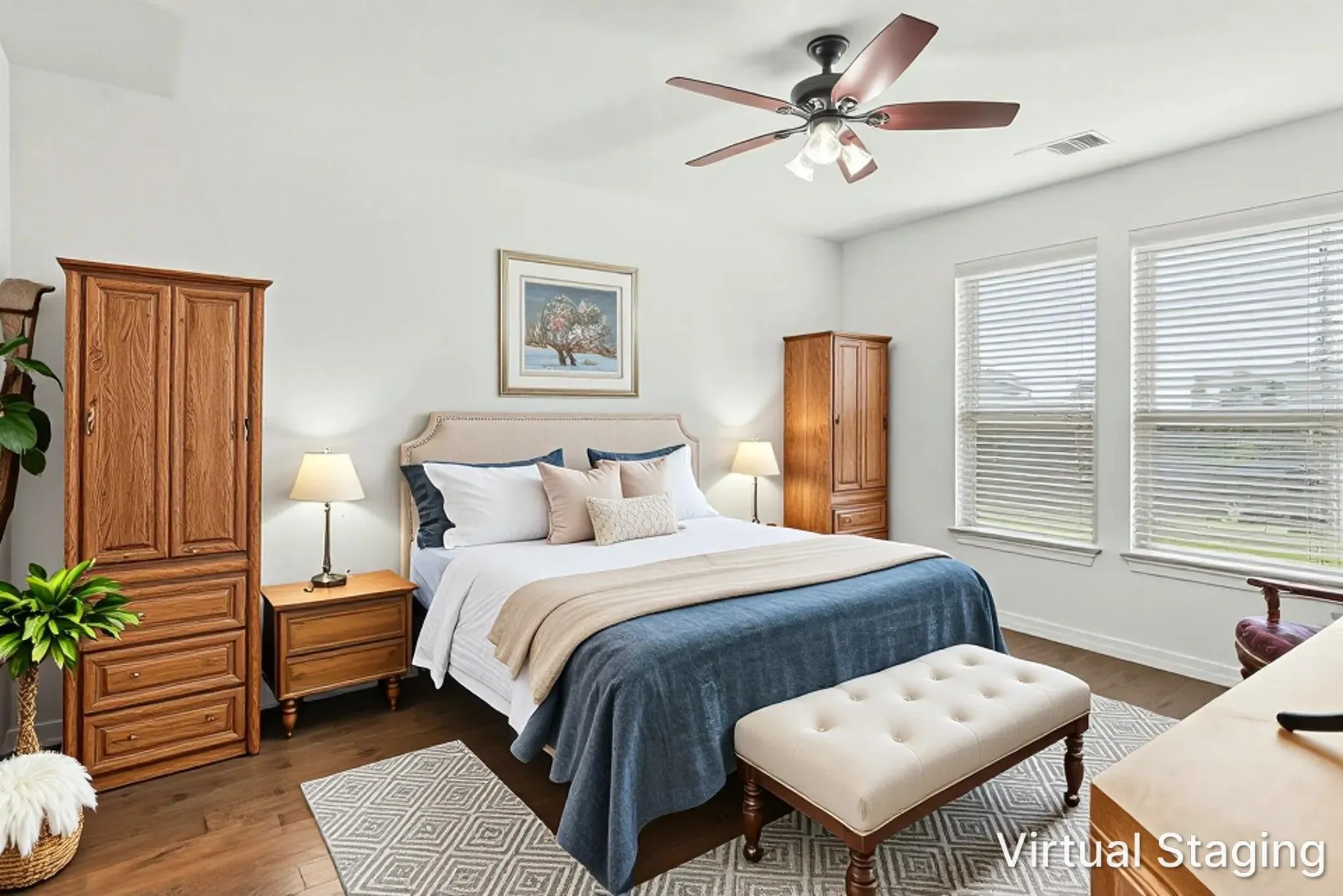 Natural Light Billowing into Primary Suite.