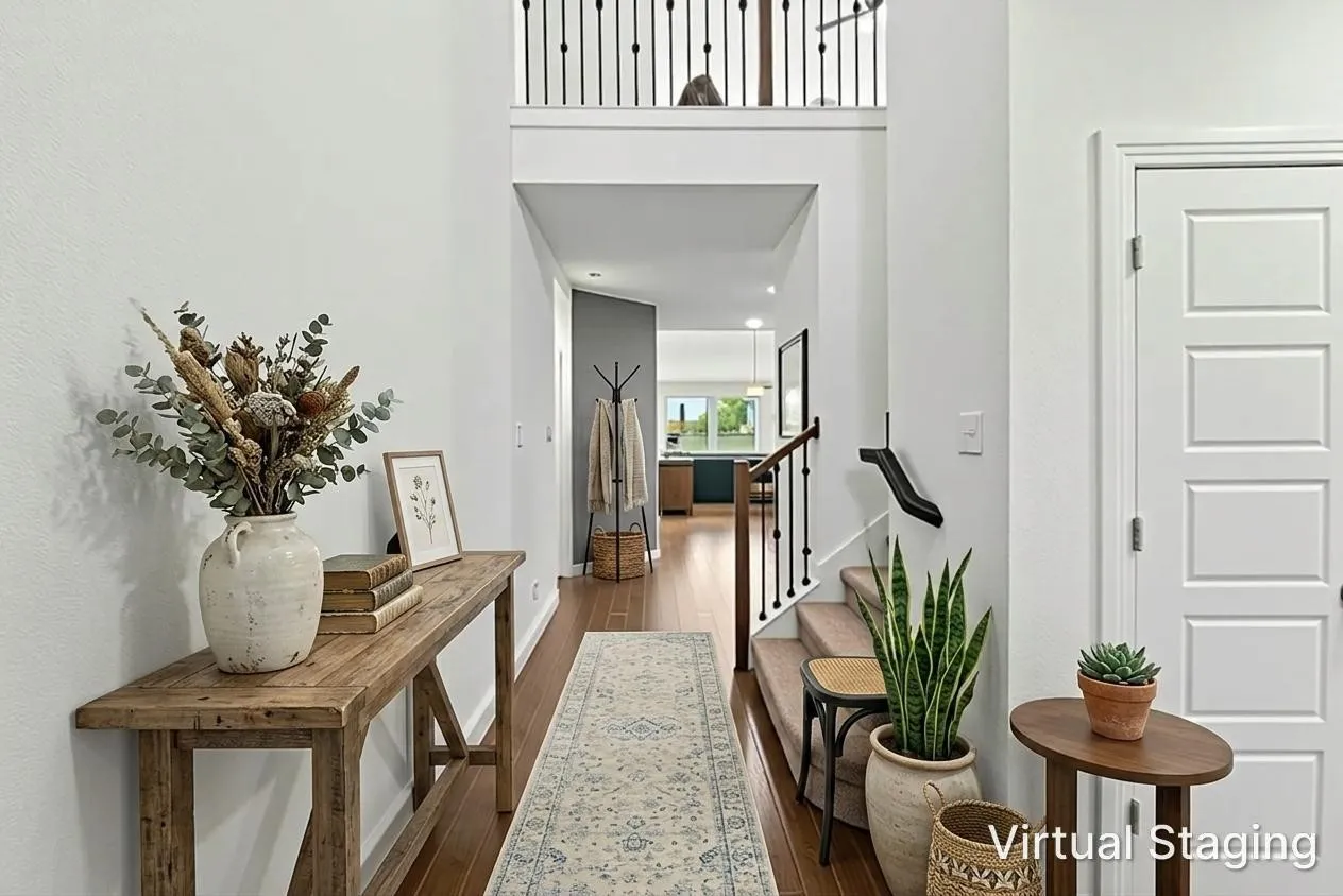 Extended, Natually Lit Hallway.
