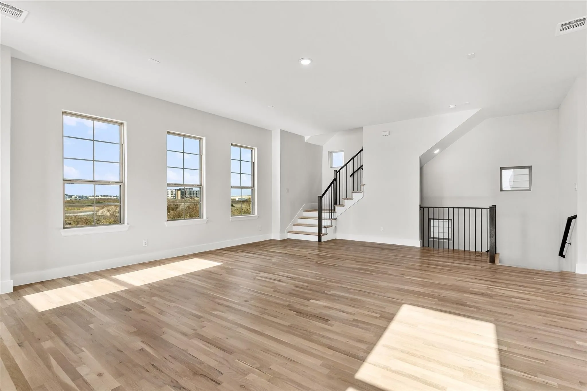 Open living area with 360 lake view