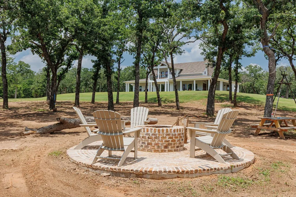 bricked firepit
