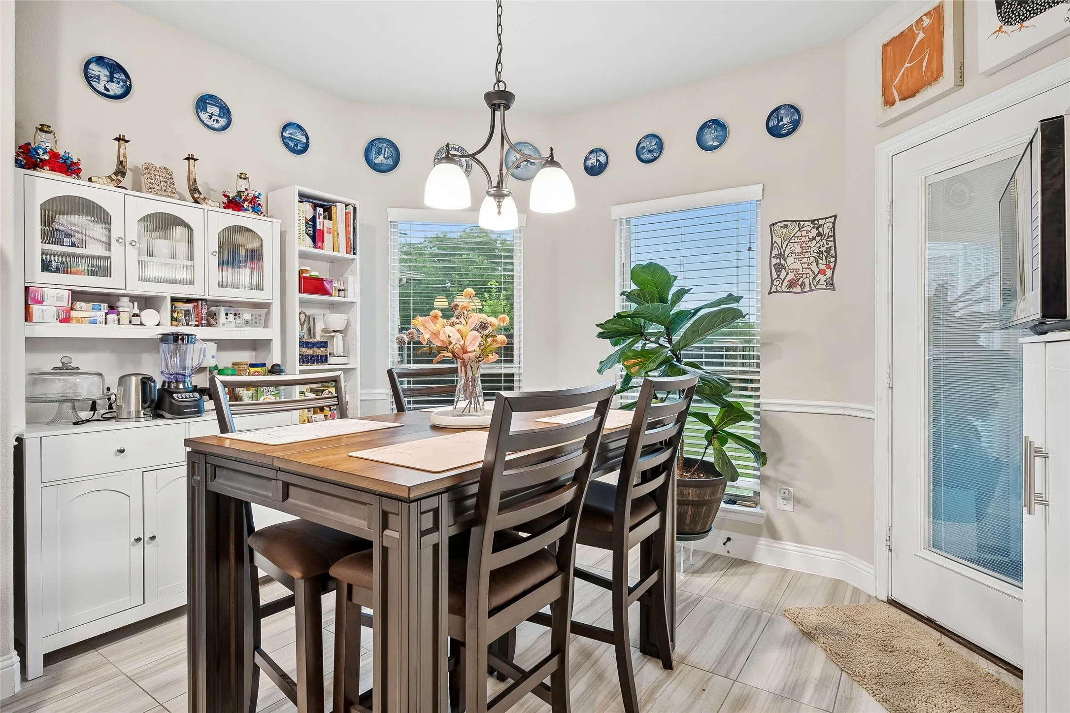 Inviting breakfast area