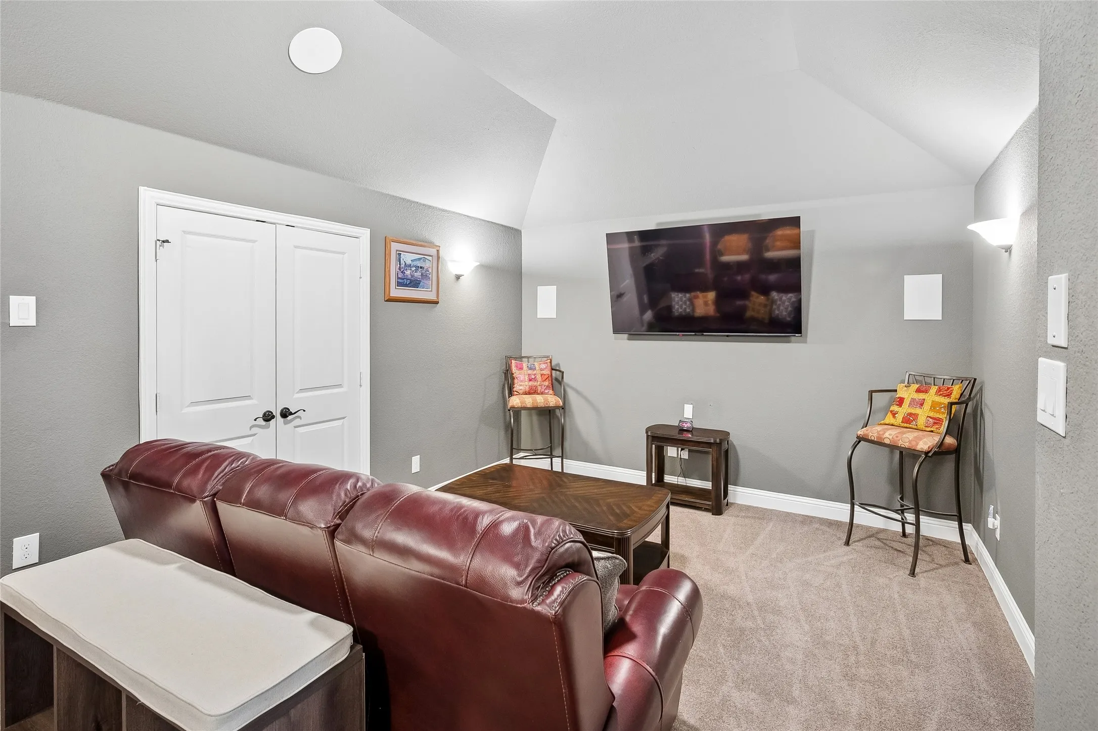 Media room for movie night or game day