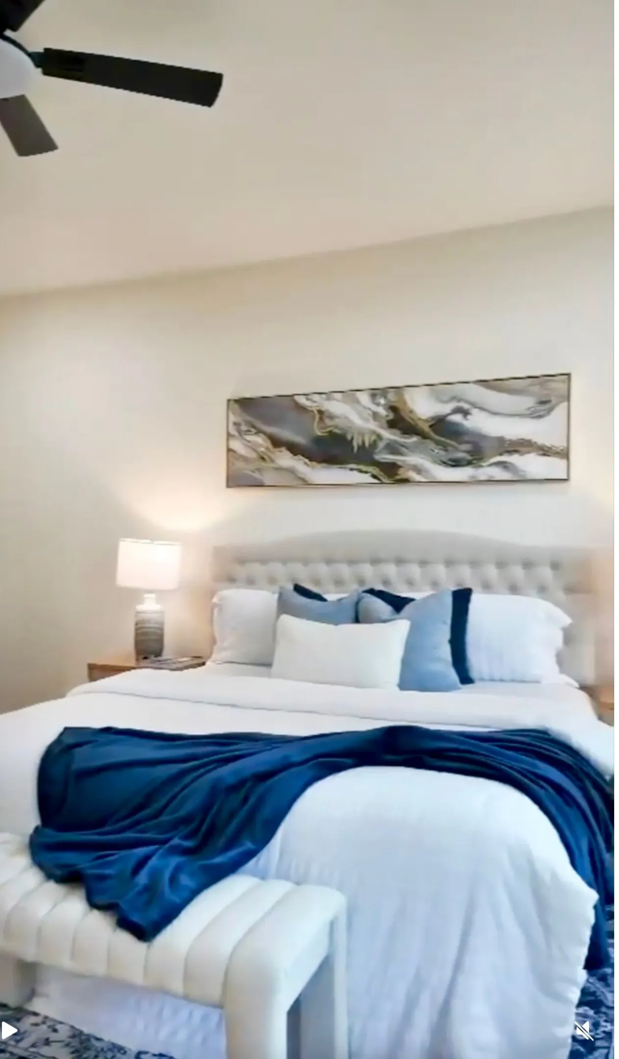 Very roomy master bedroom this is a king bed