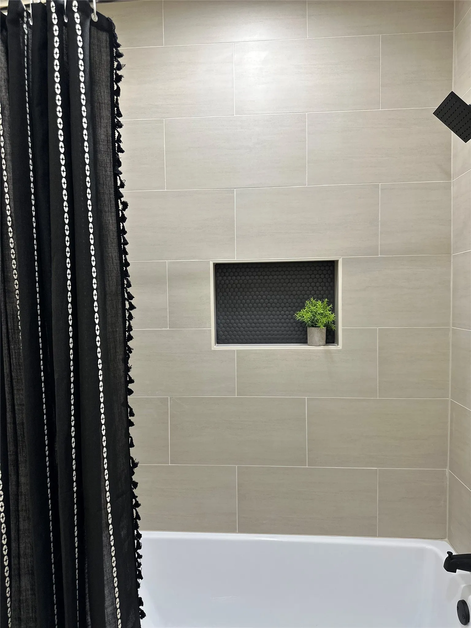 Jack and Jill shareable  large soaking tub/ shower combo