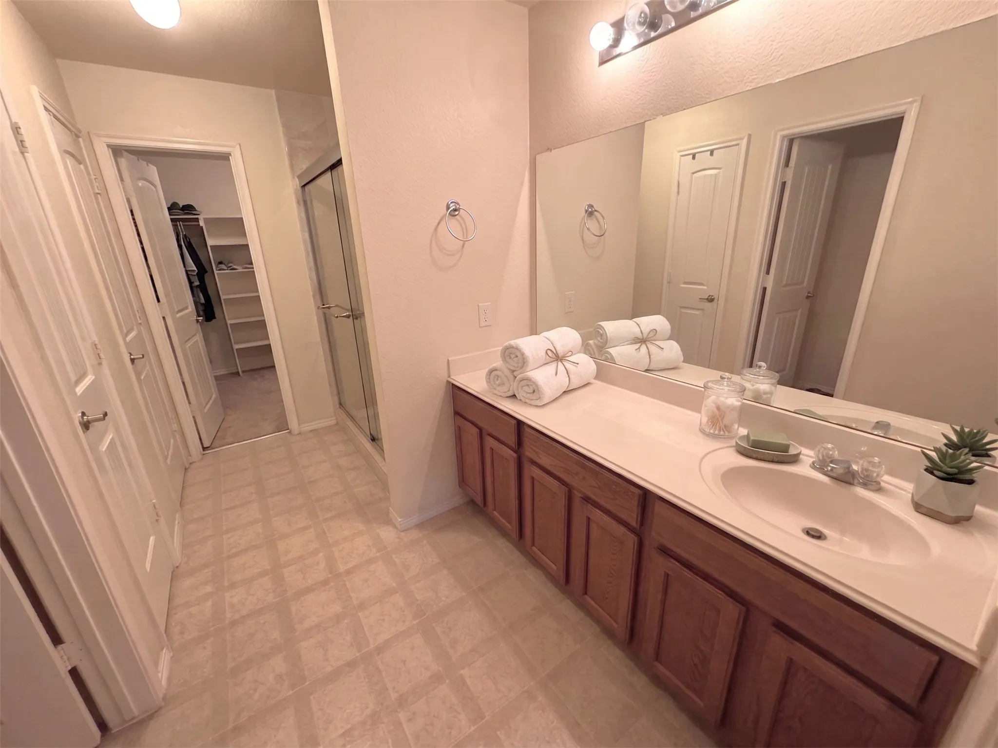 Primary Bathroom -all photos virtually staged