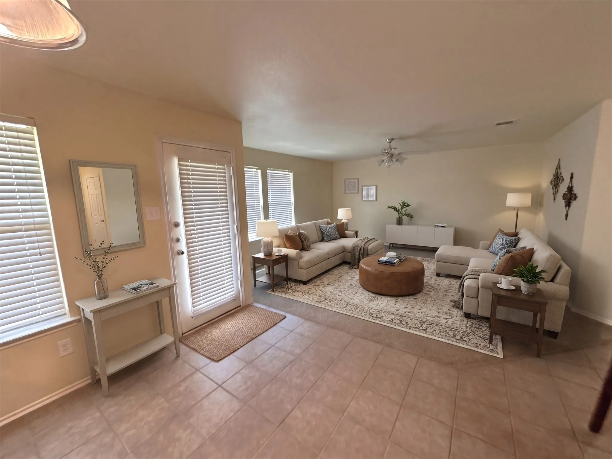 From Dining area to Living Room-all photos virtually staged