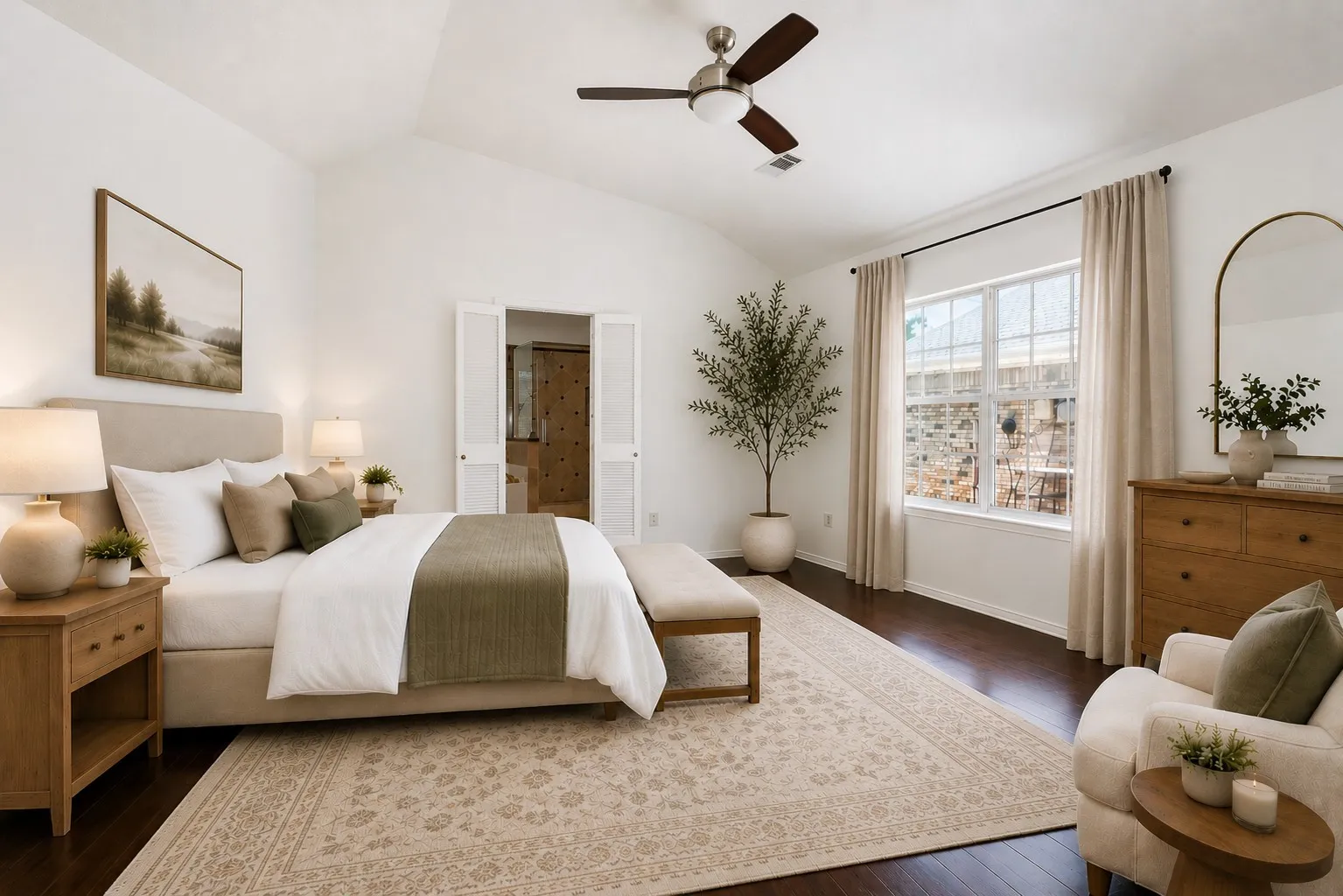 Photo has been digitally enhanced with virtual staging. Actual property is unfurnished.