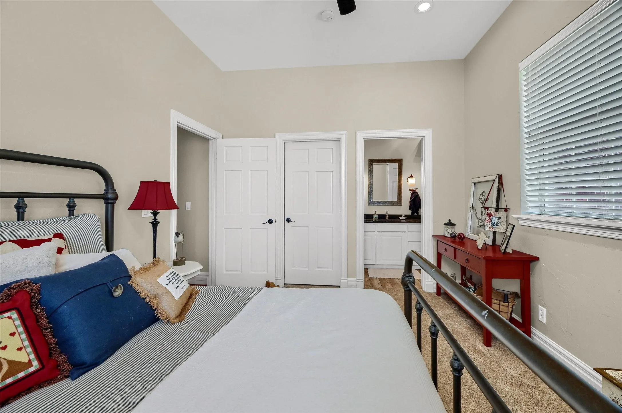 Bedroom with its own ensuite bathroom.