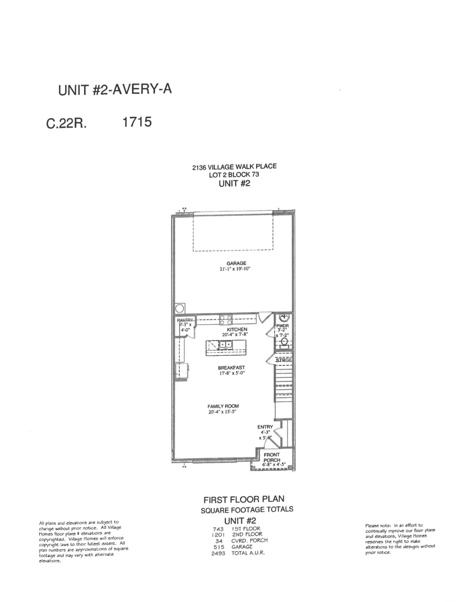 First Floor Plan