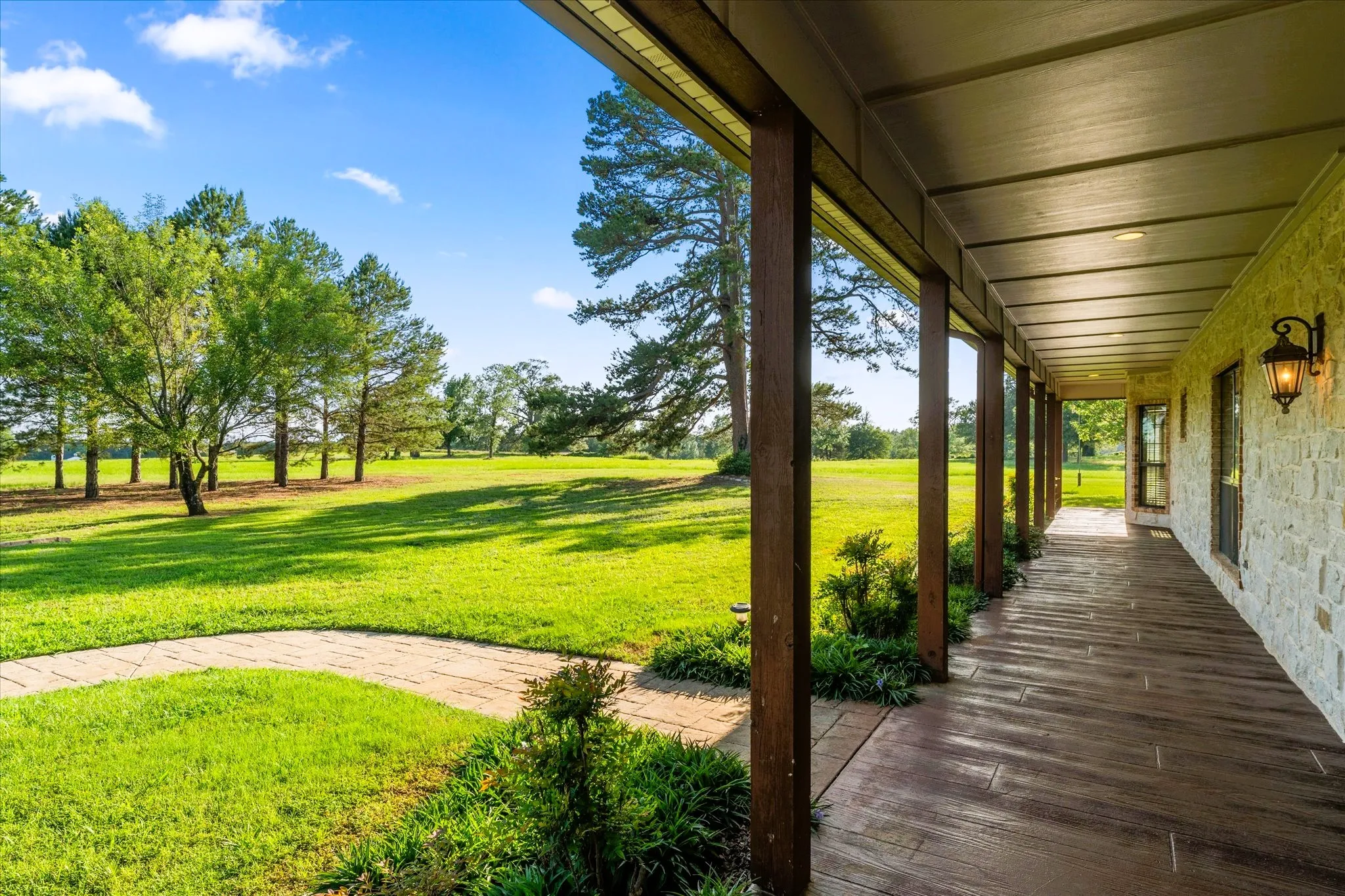 This porch is longing for the rocking chairs, family & friends to share conversations!!