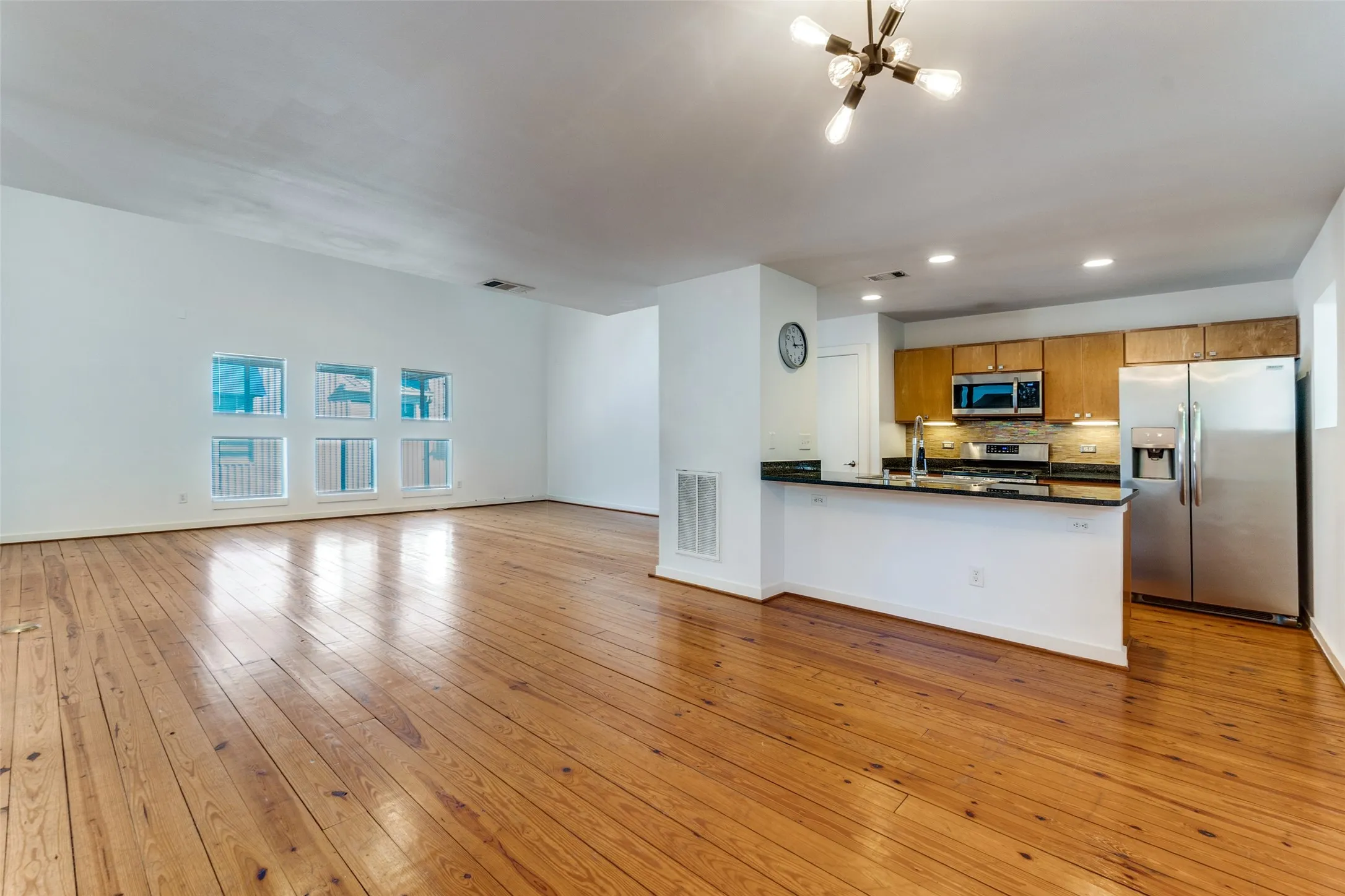 Open loft like living areas