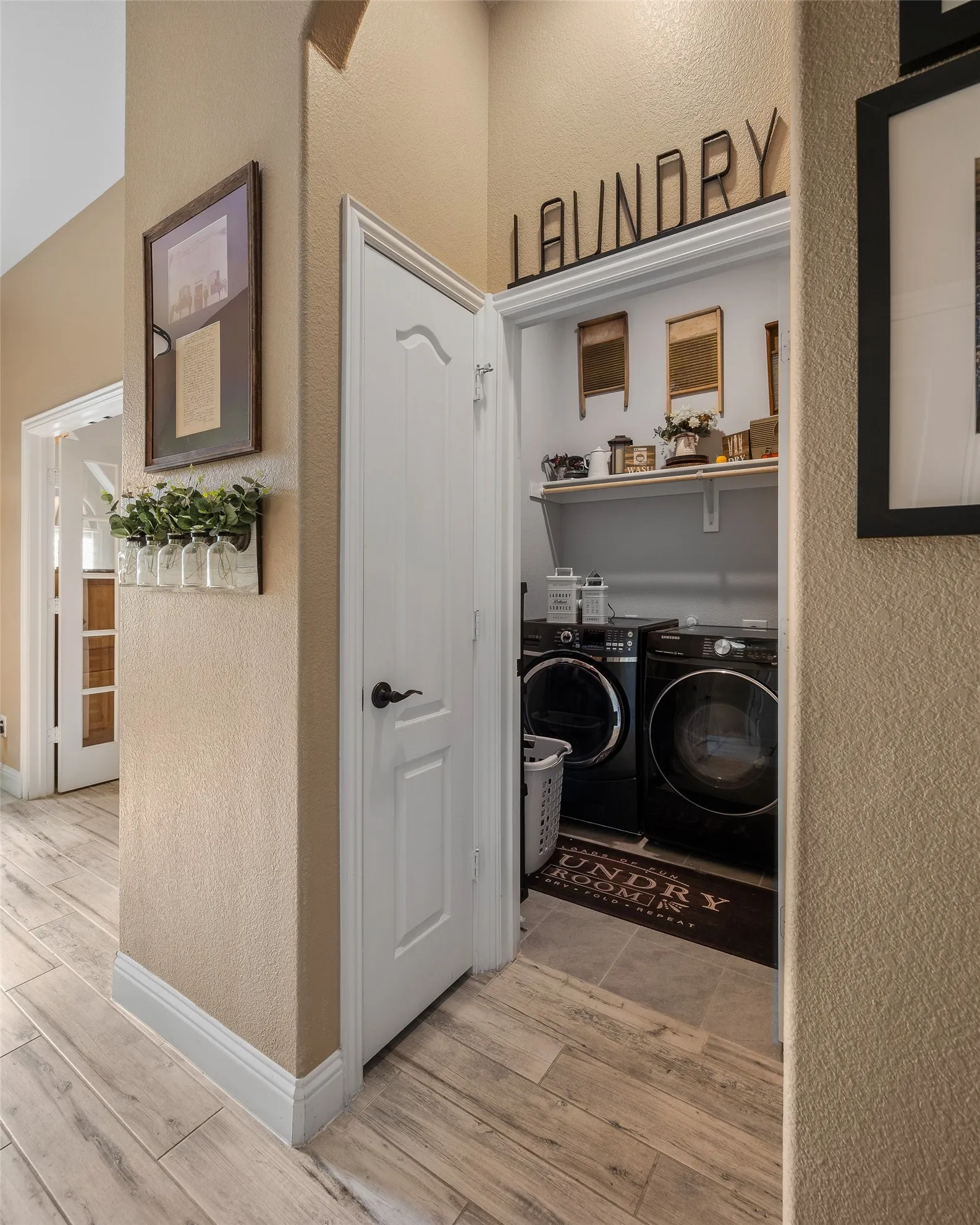 Separate laundry area