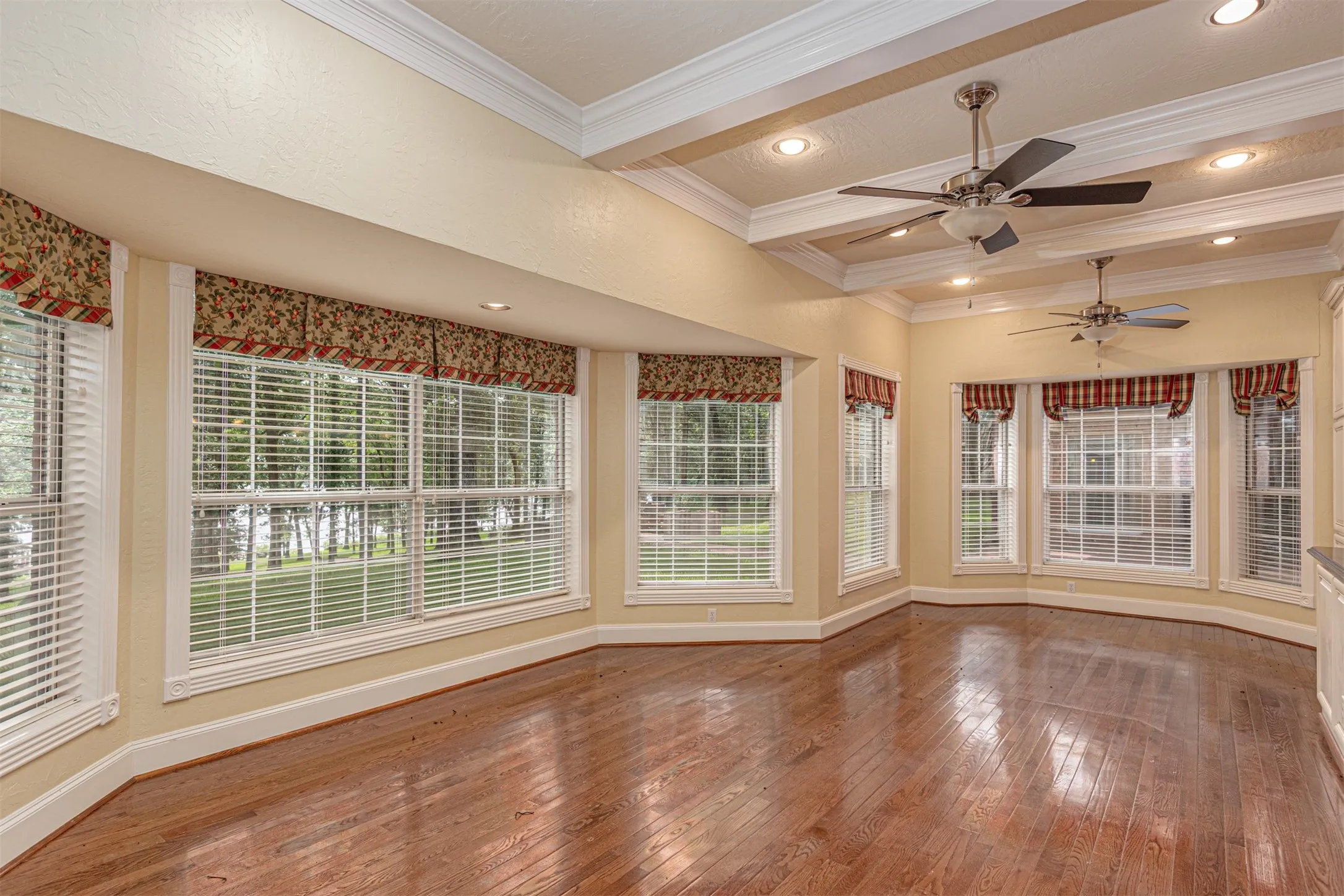 Dining area with enough space for large table and lounge area