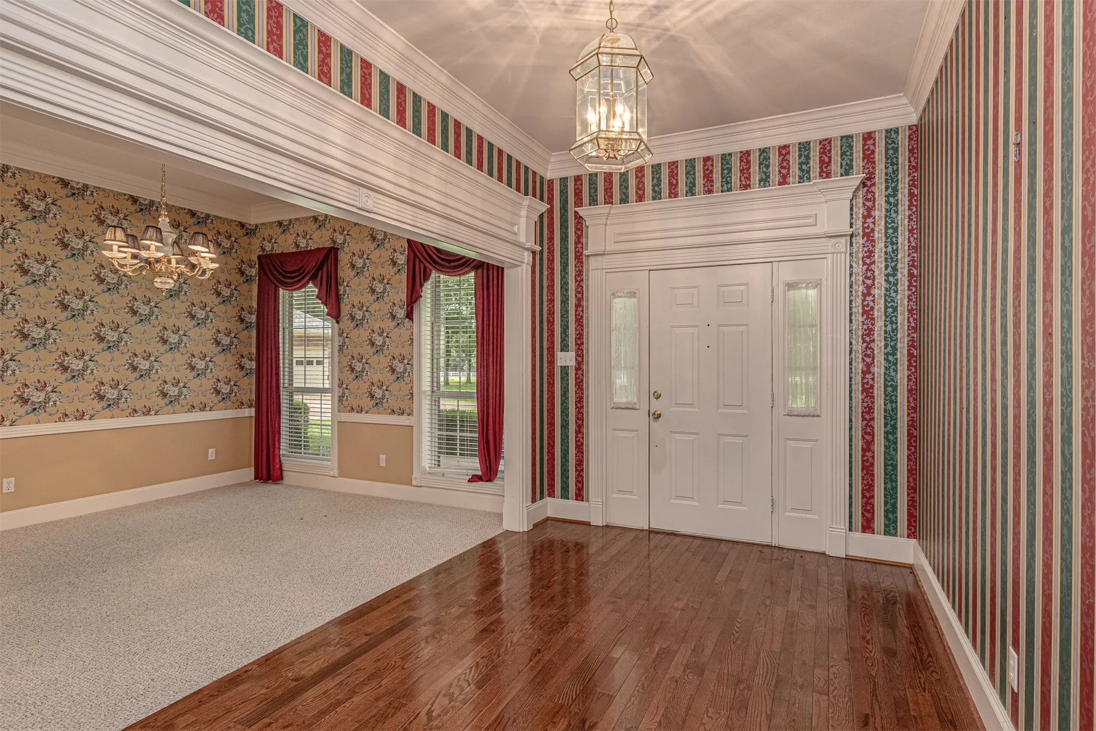 Front entrance and formal dining