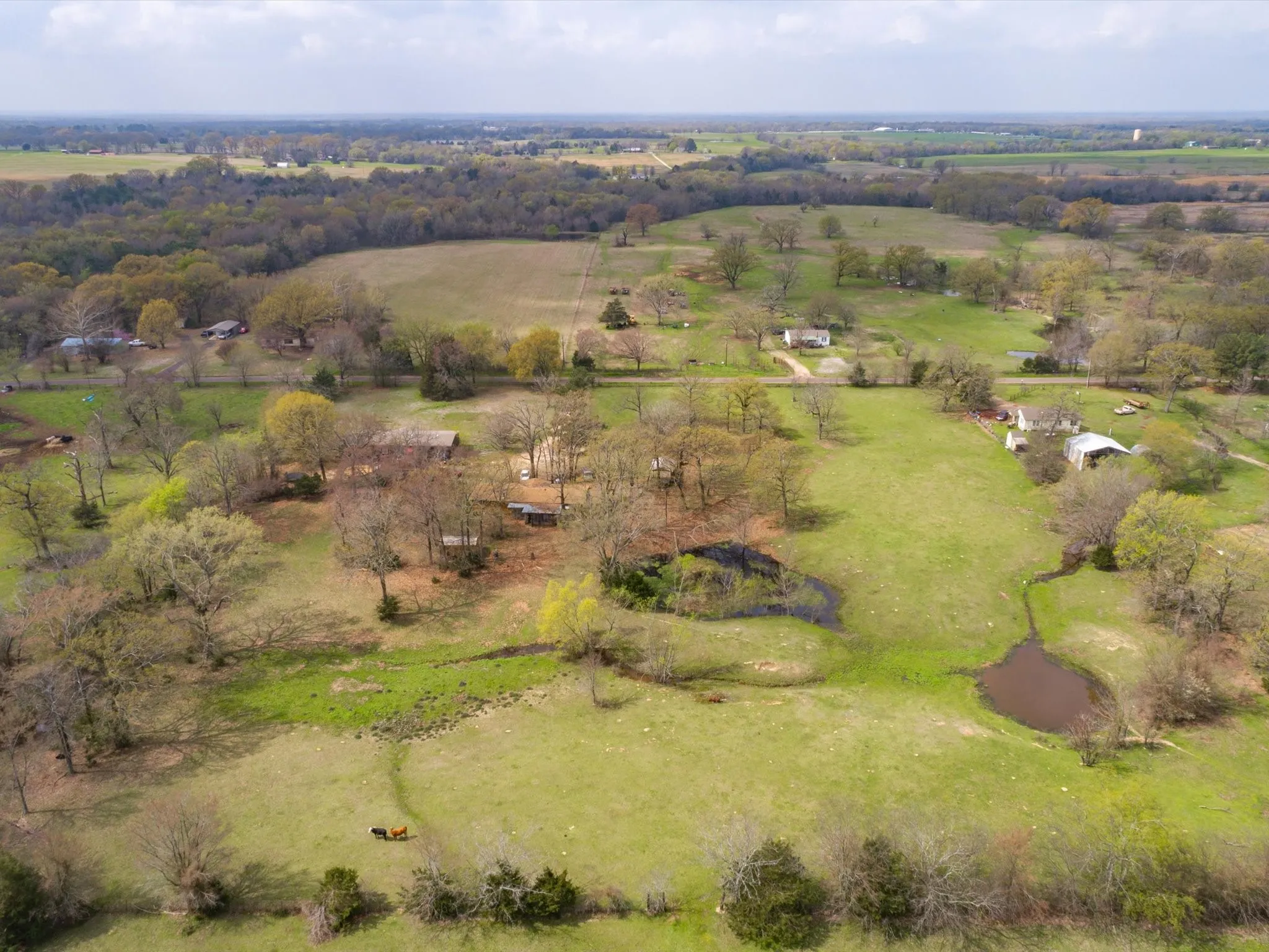 Bird's eye view featuring a rural view