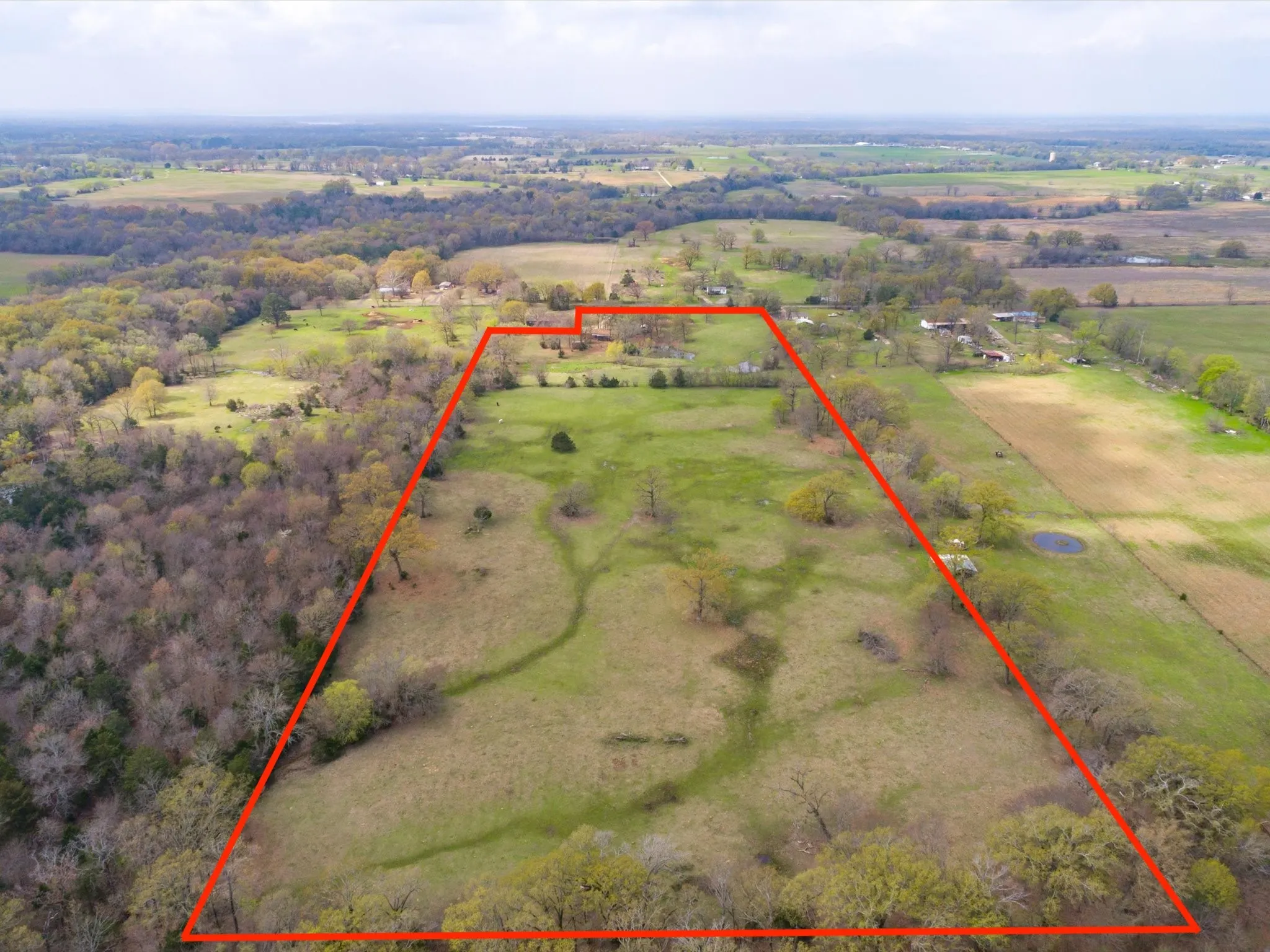 Drone / aerial view with a rural view