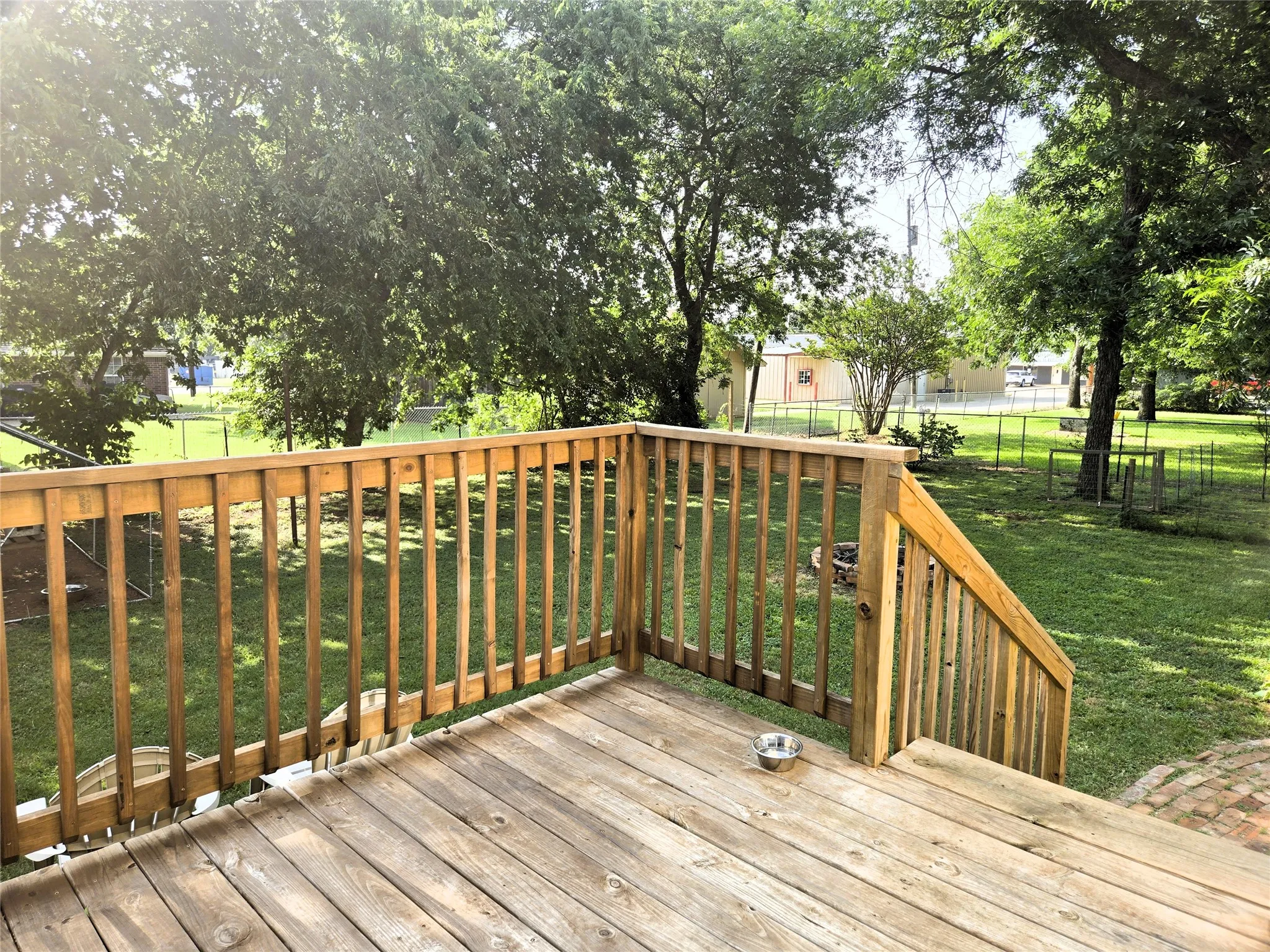 Back deck.