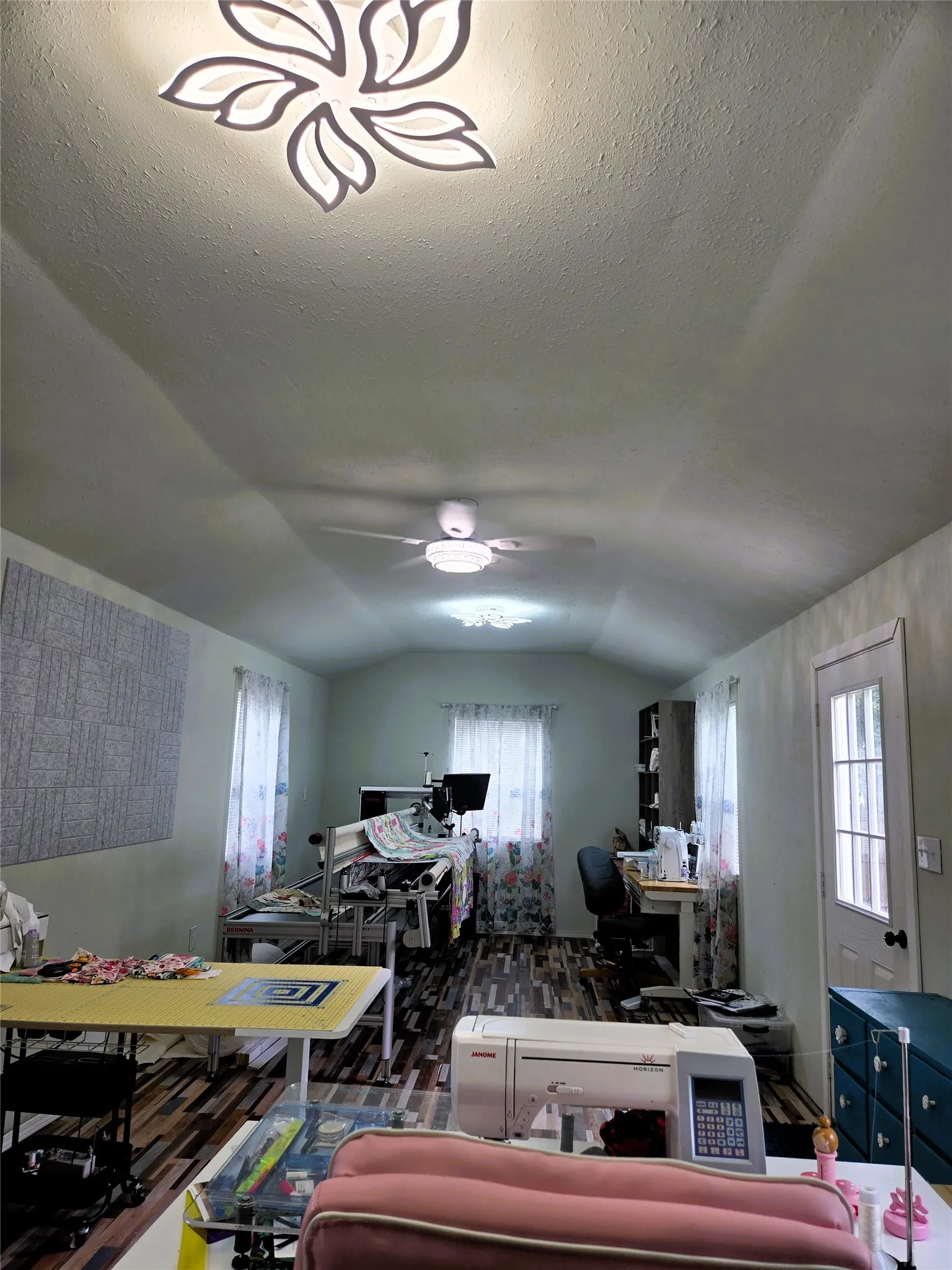 Interior of she shed.