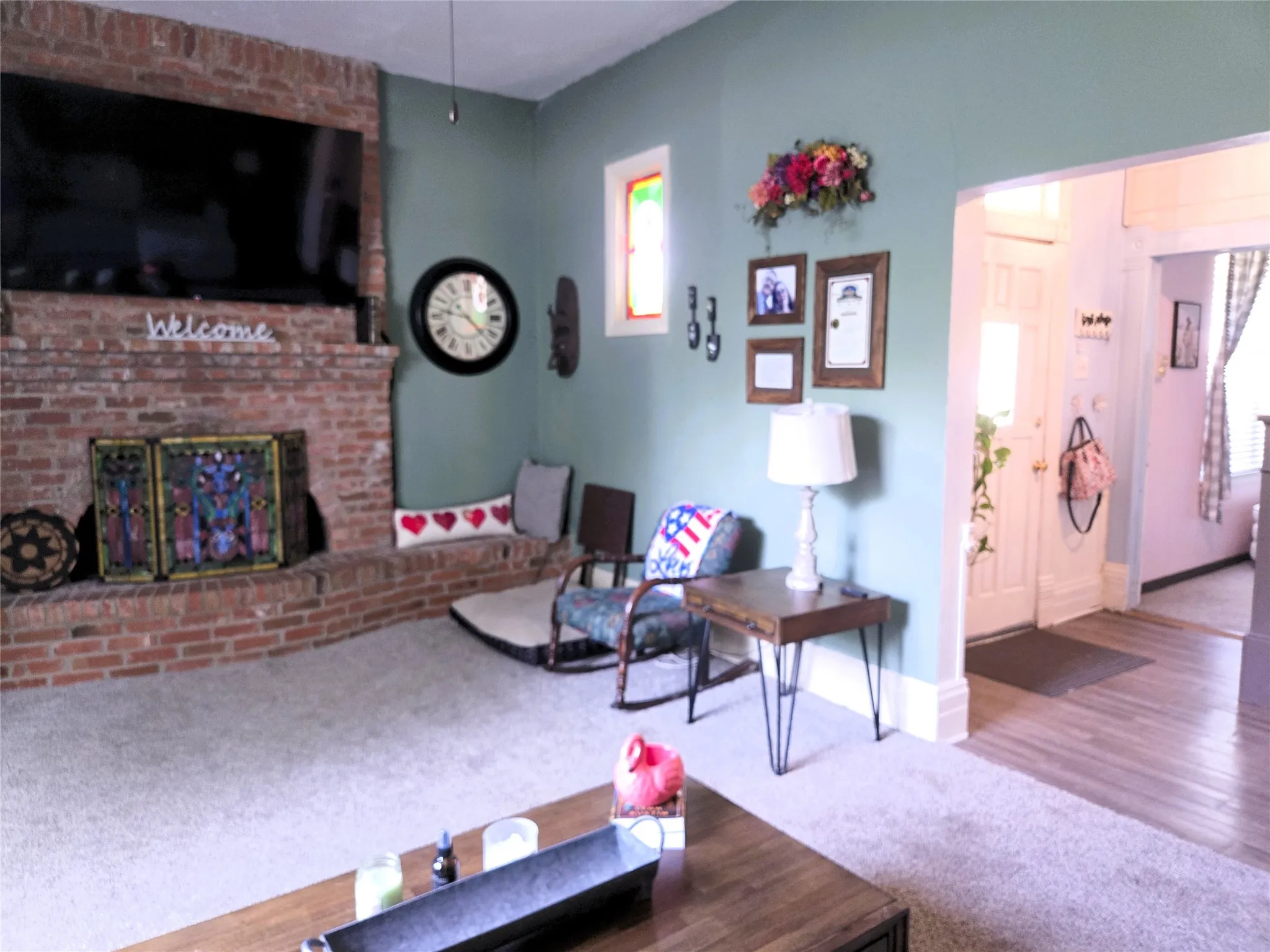 Living room off front entry.