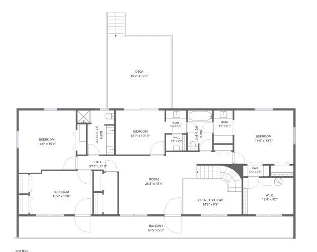 Upstairs Floor plan